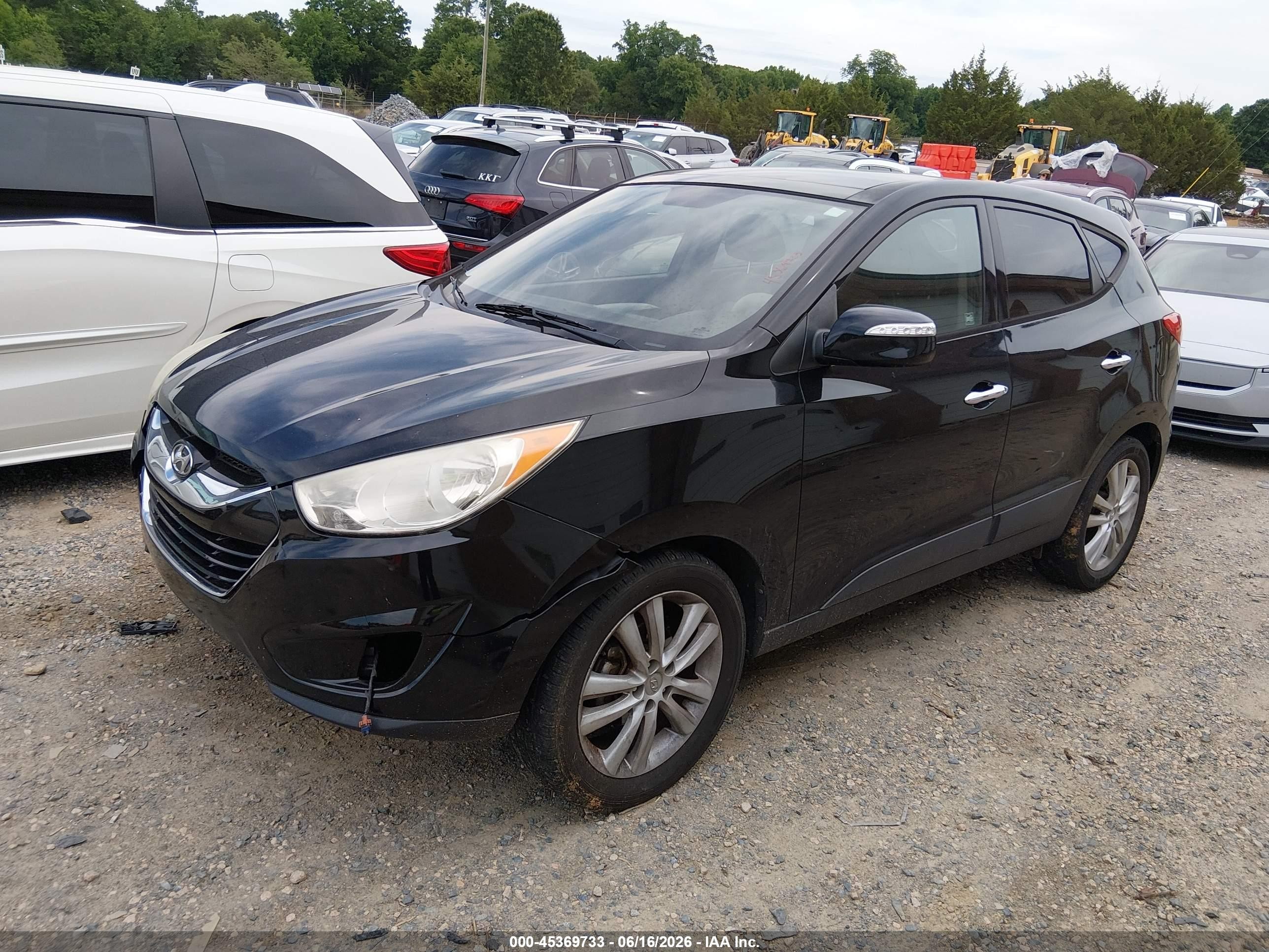 2011 Hyundai Tucson Limited Black vin: KM8JU3AC1BU142500