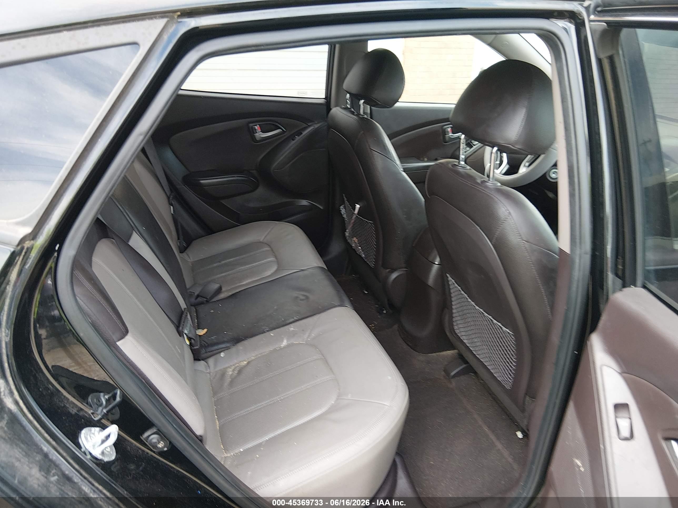 2011 Hyundai Tucson Limited Black vin: KM8JU3AC1BU142500