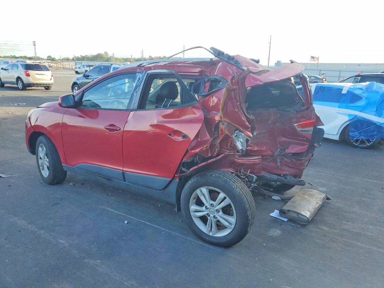 2011 Hyundai Tucson Gls Burgundy vin: KM8JU3AC1BU174217