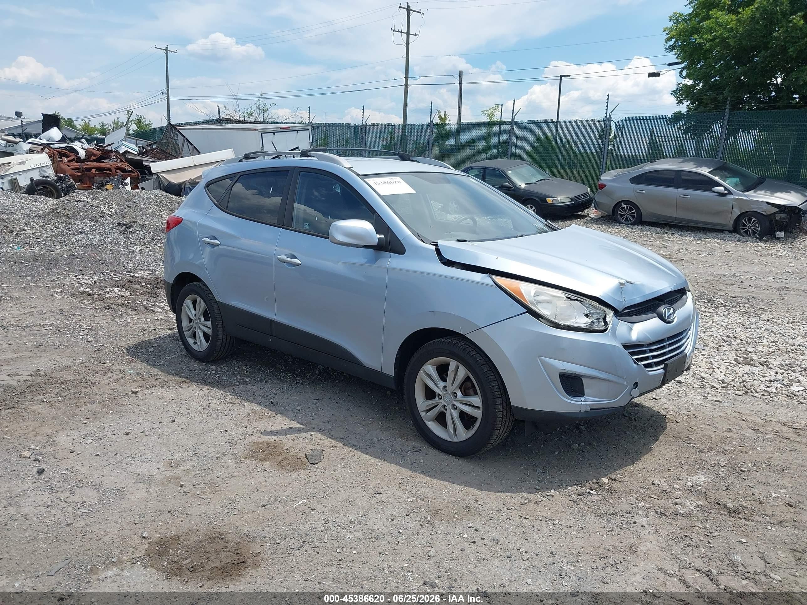2011 Hyundai Tucson Gls Silver vin: KM8JU3AC1BU198288