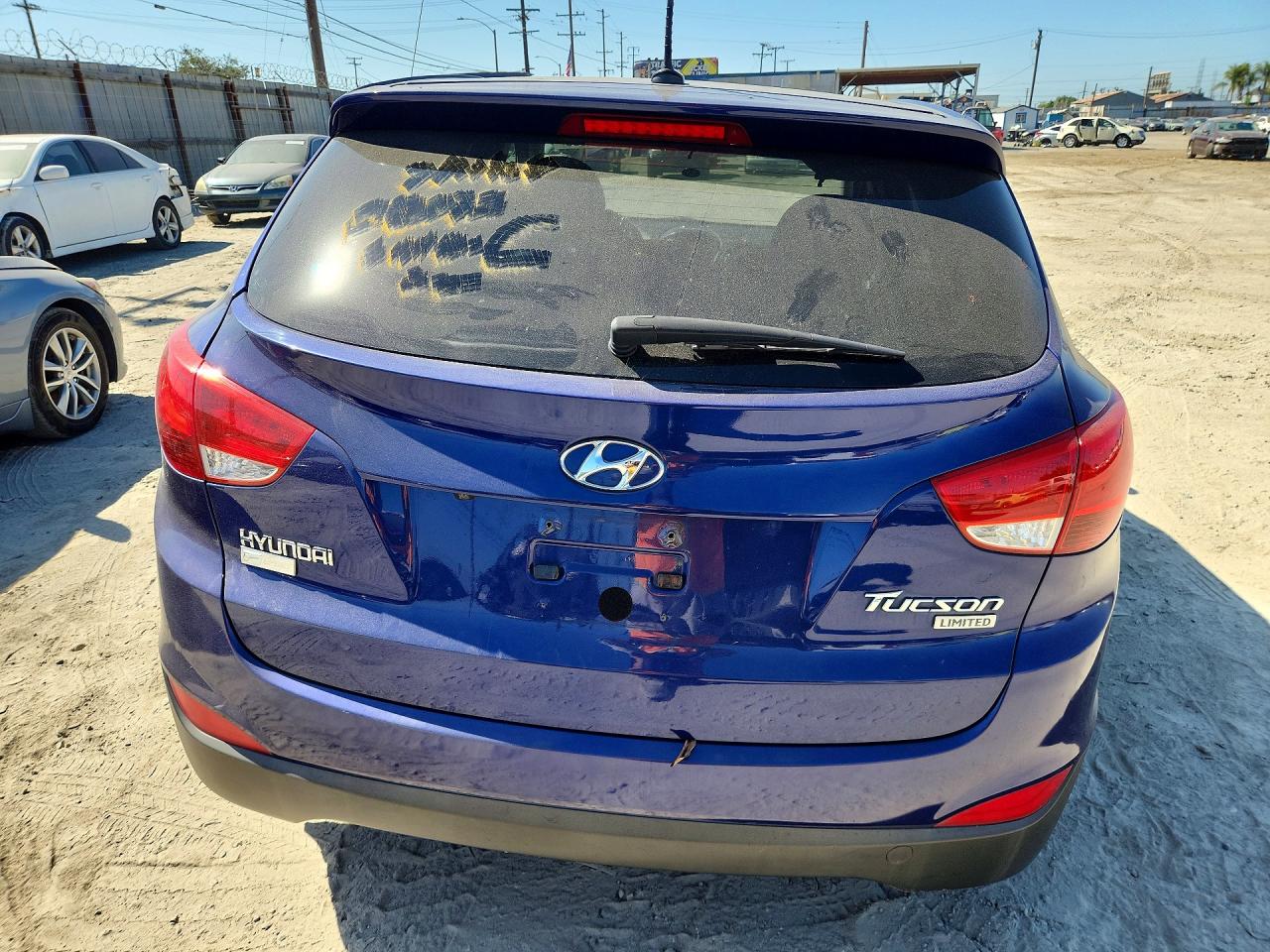 2012 Hyundai Tucson Limited Синий vin: KM8JU3AC1CU389534