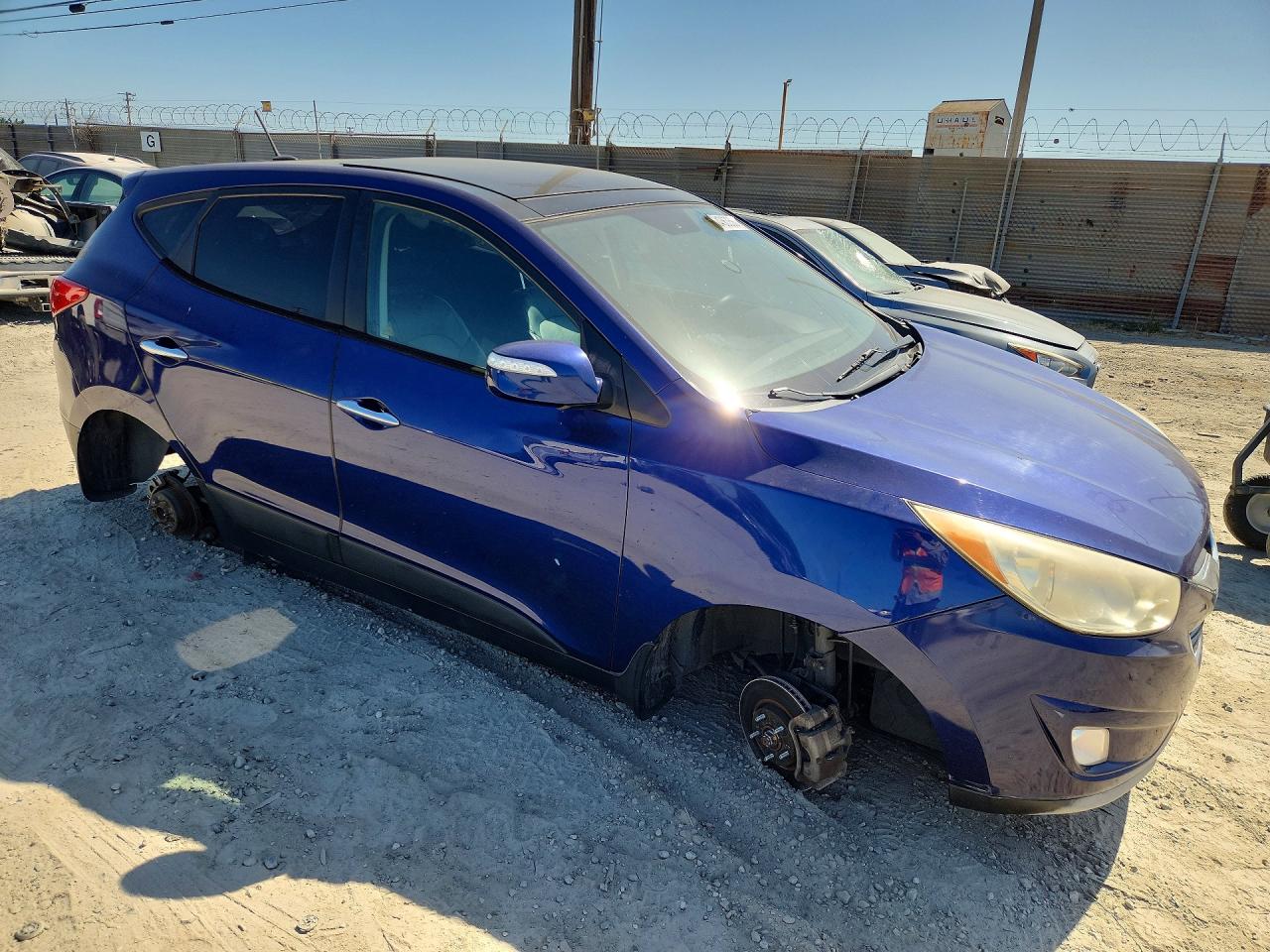 2012 Hyundai Tucson Limited Синий vin: KM8JU3AC1CU389534