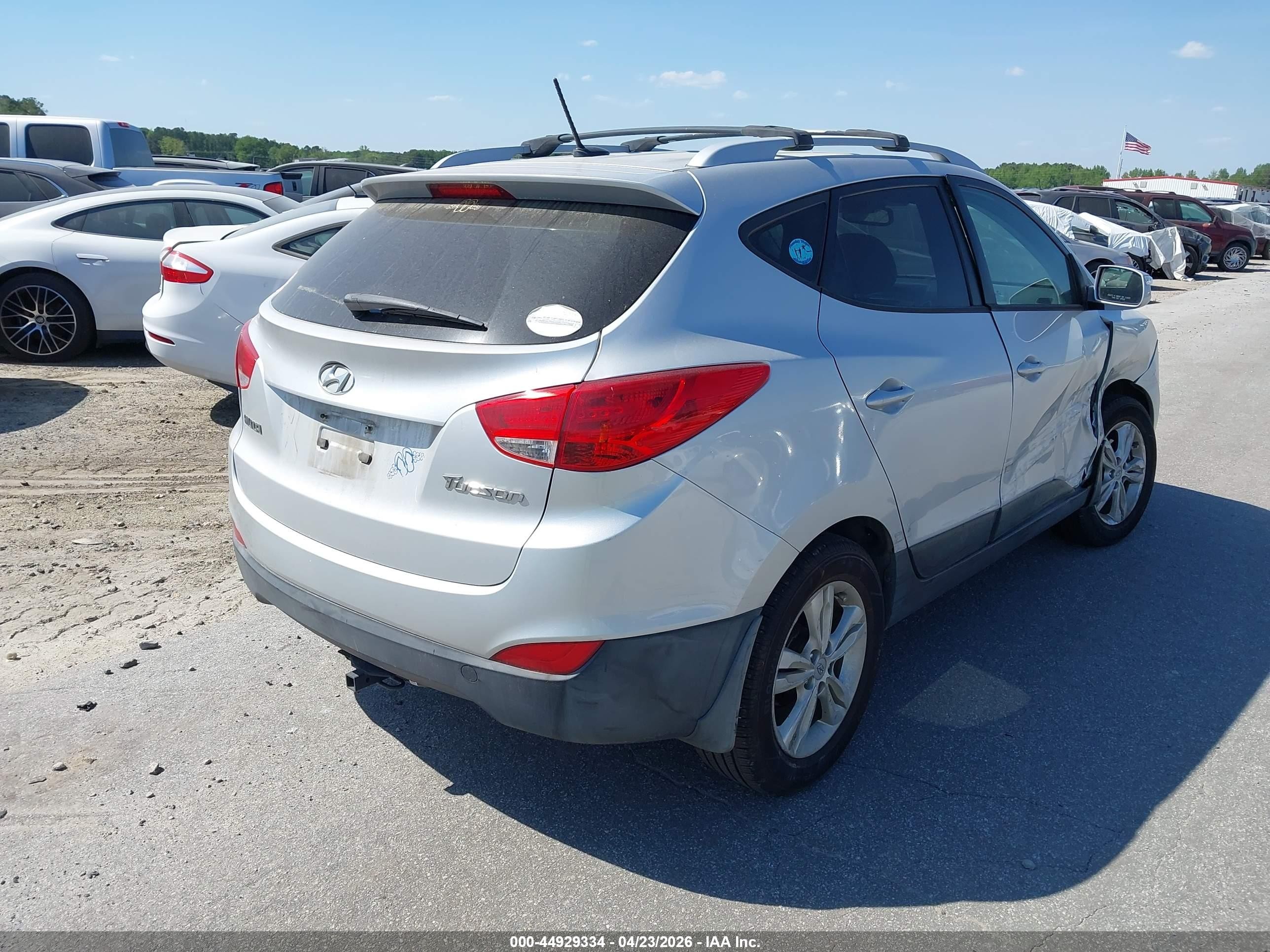 2012 Hyundai Tucson Gls Silver vin: KM8JU3AC1CU404128
