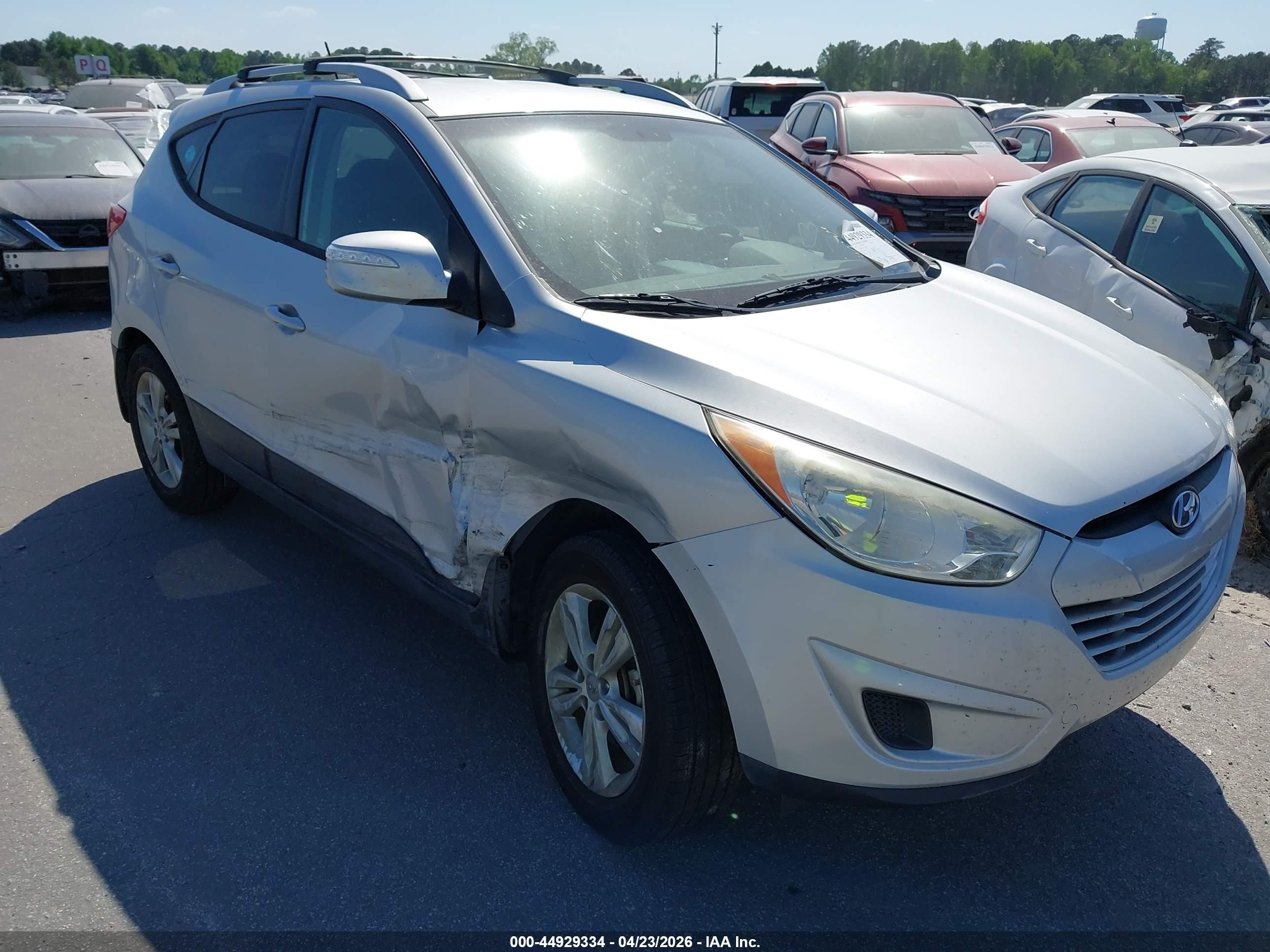 2012 Hyundai Tucson Gls Silver vin: KM8JU3AC1CU404128