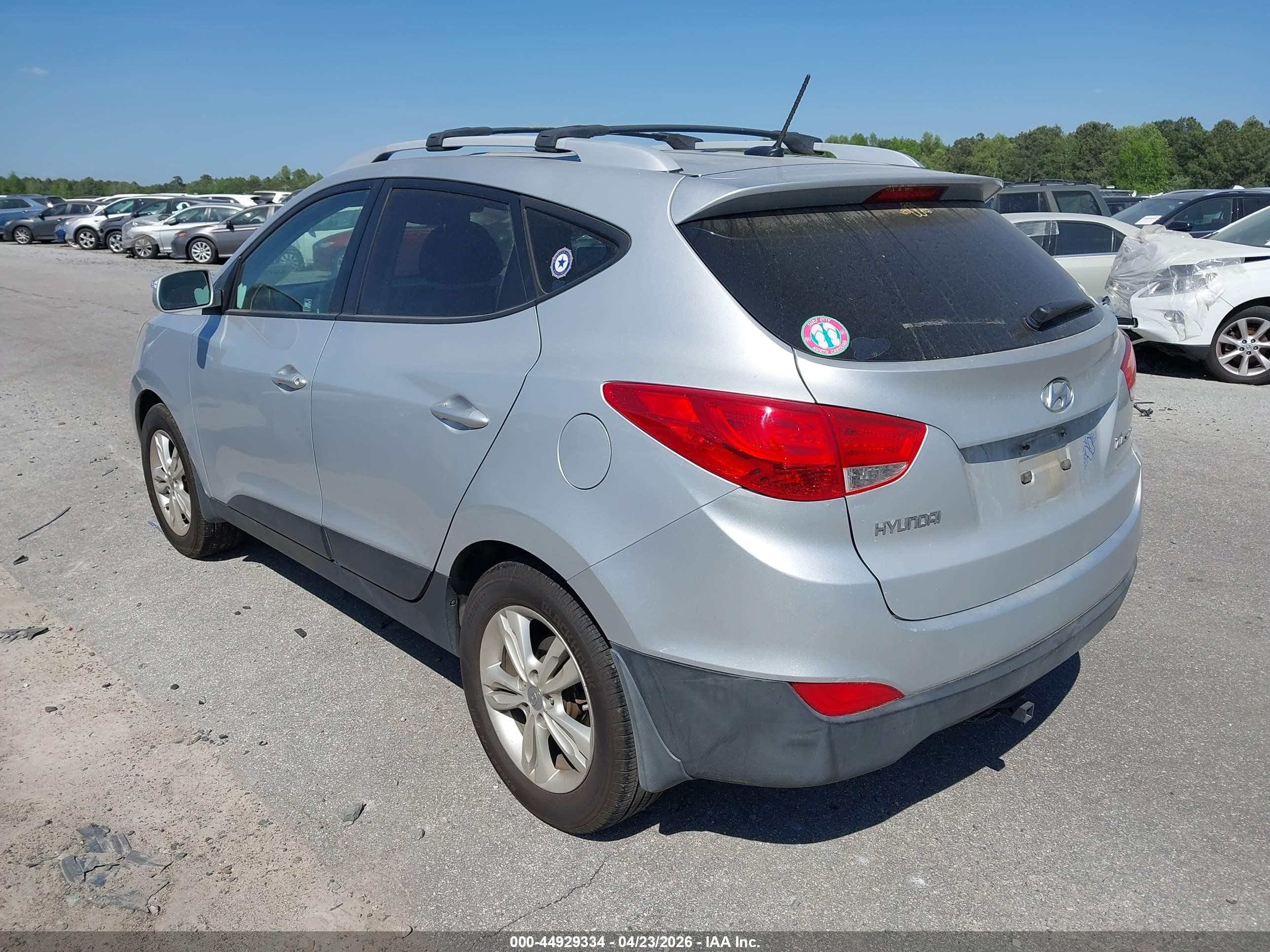 2012 Hyundai Tucson Gls Silver vin: KM8JU3AC1CU404128
