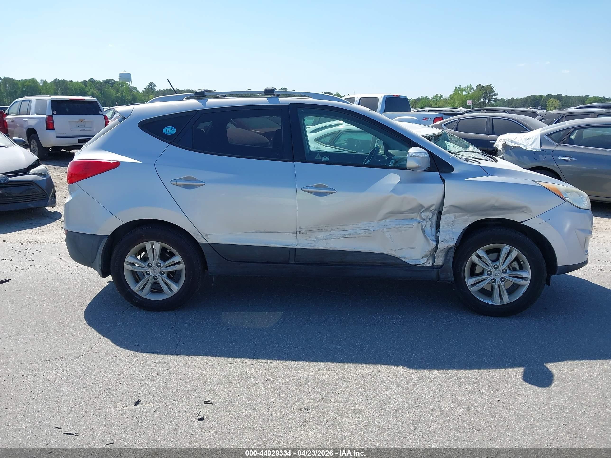 2012 Hyundai Tucson Gls Silver vin: KM8JU3AC1CU404128