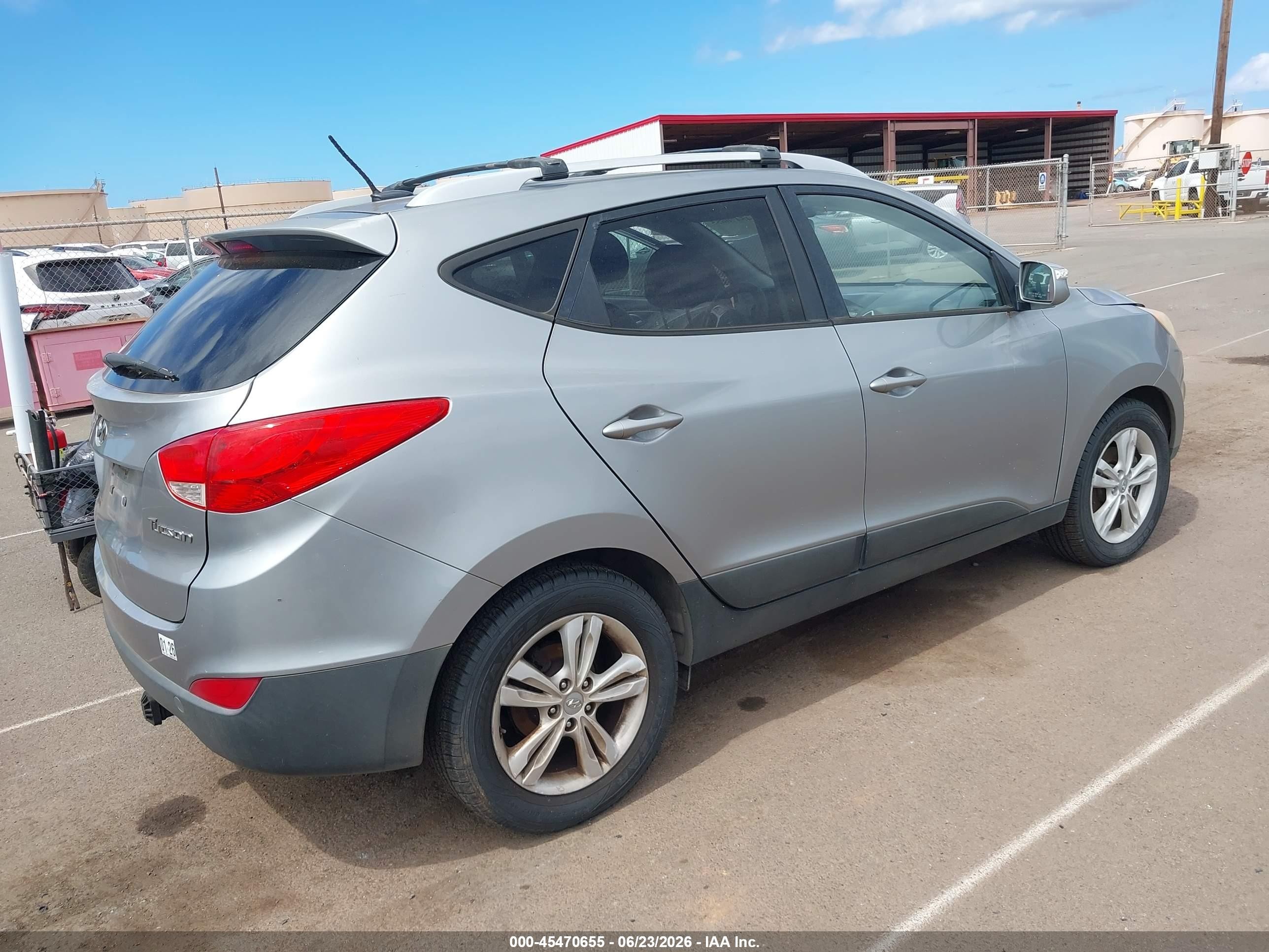 2012 Hyundai Tucson Gls Gray vin: KM8JU3AC1CU455113