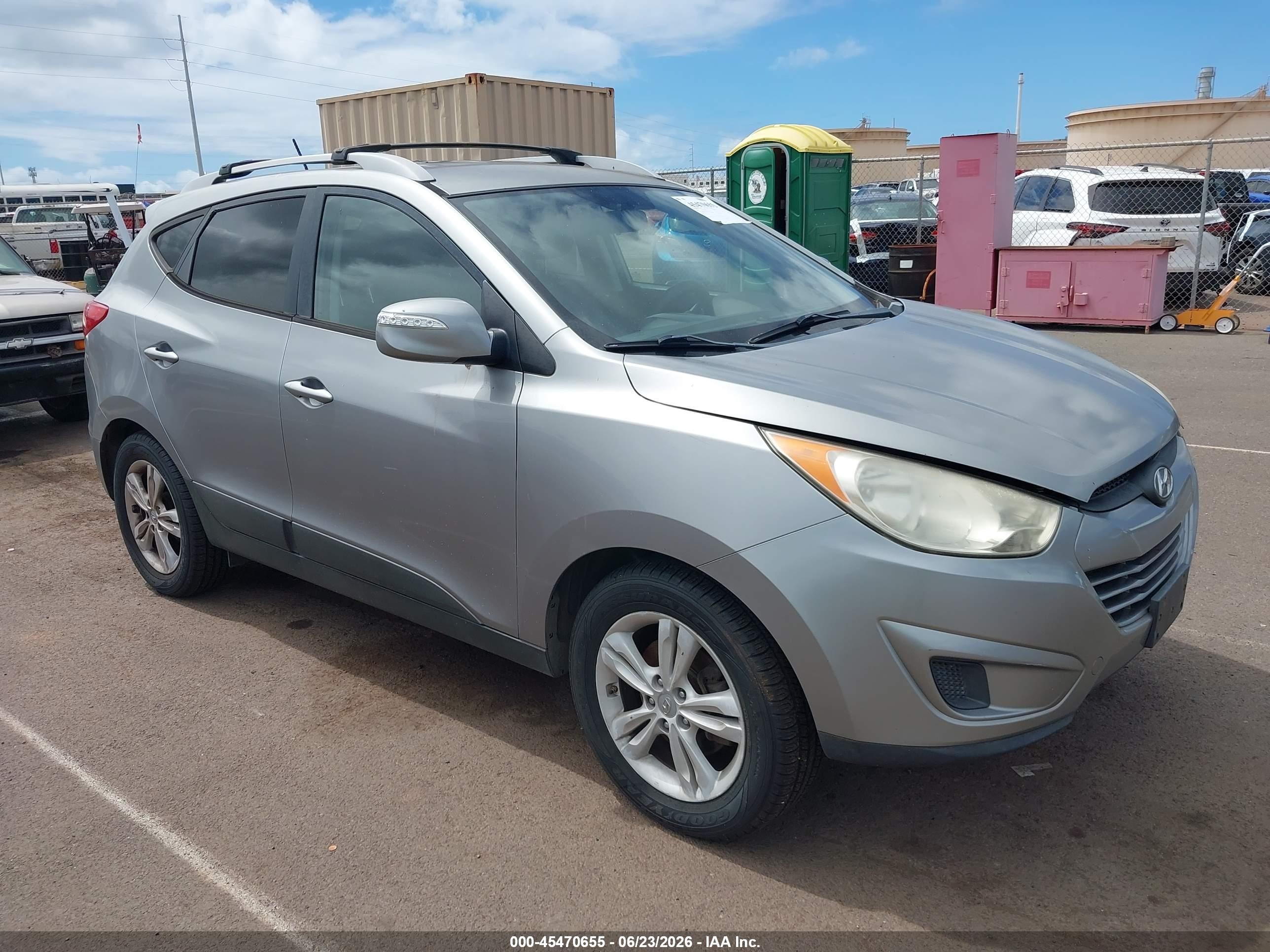 2012 Hyundai Tucson Gls Gray vin: KM8JU3AC1CU455113