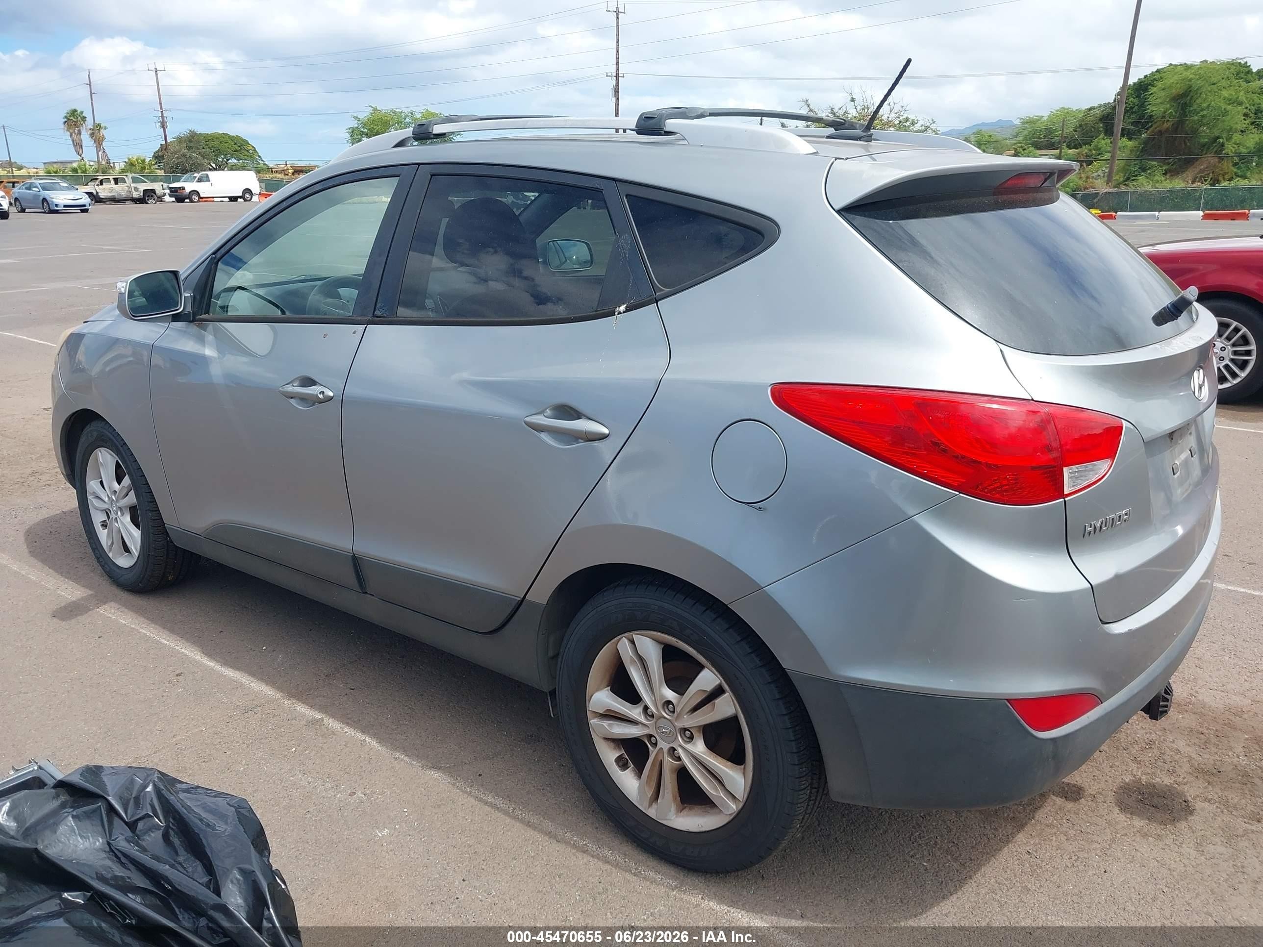 2012 Hyundai Tucson Gls Gray vin: KM8JU3AC1CU455113