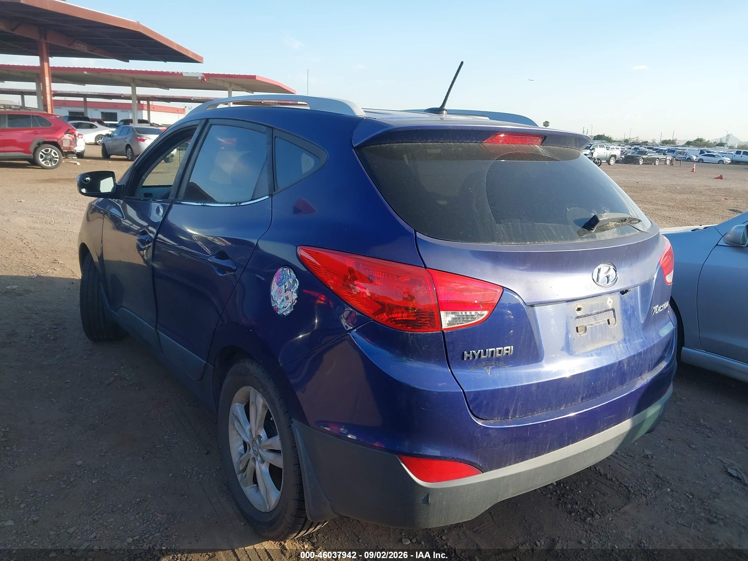 2012 Hyundai Tucson Gls Blue vin: KM8JU3AC1CU459338