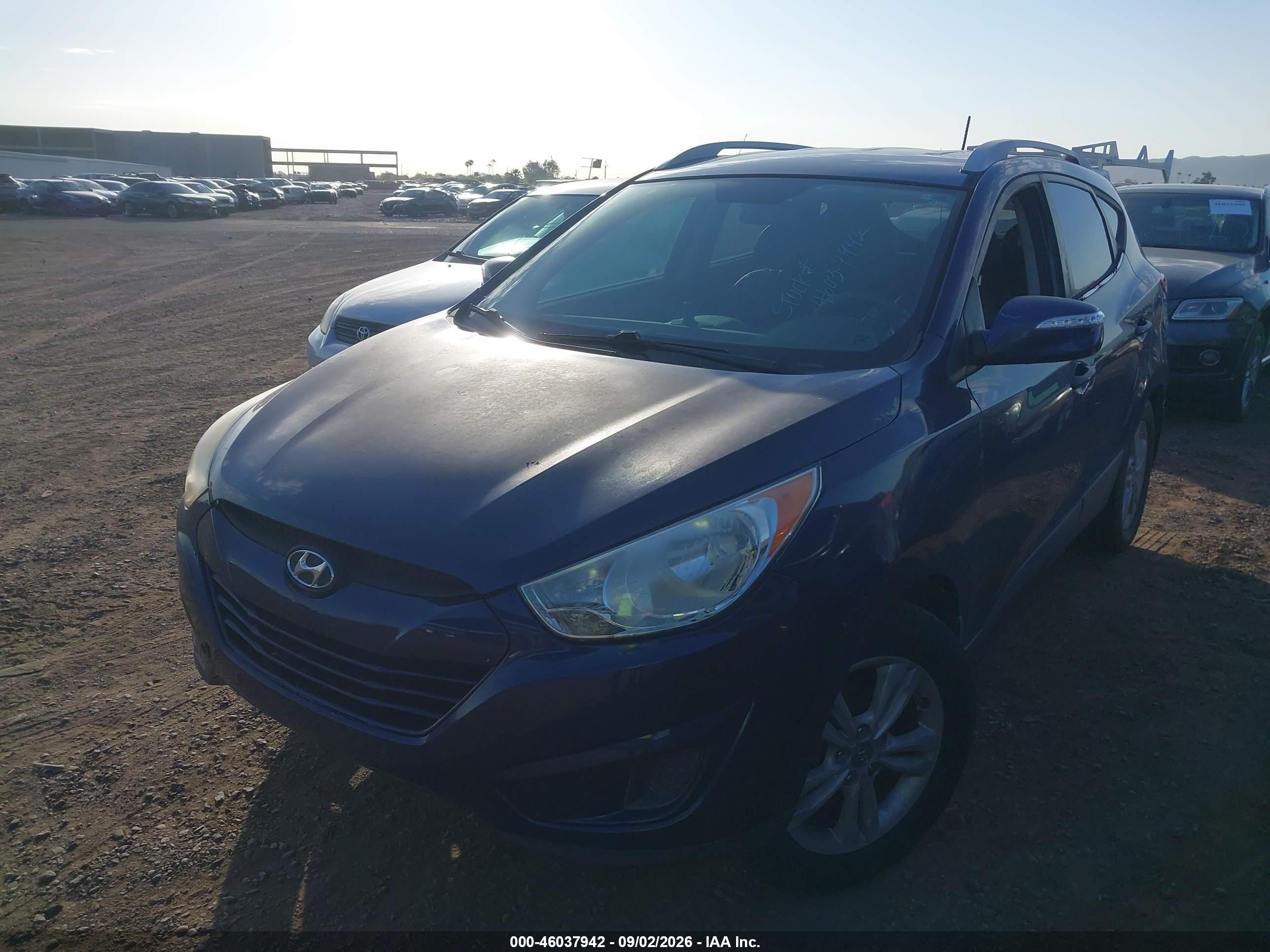 2012 Hyundai Tucson Gls Blue vin: KM8JU3AC1CU459338