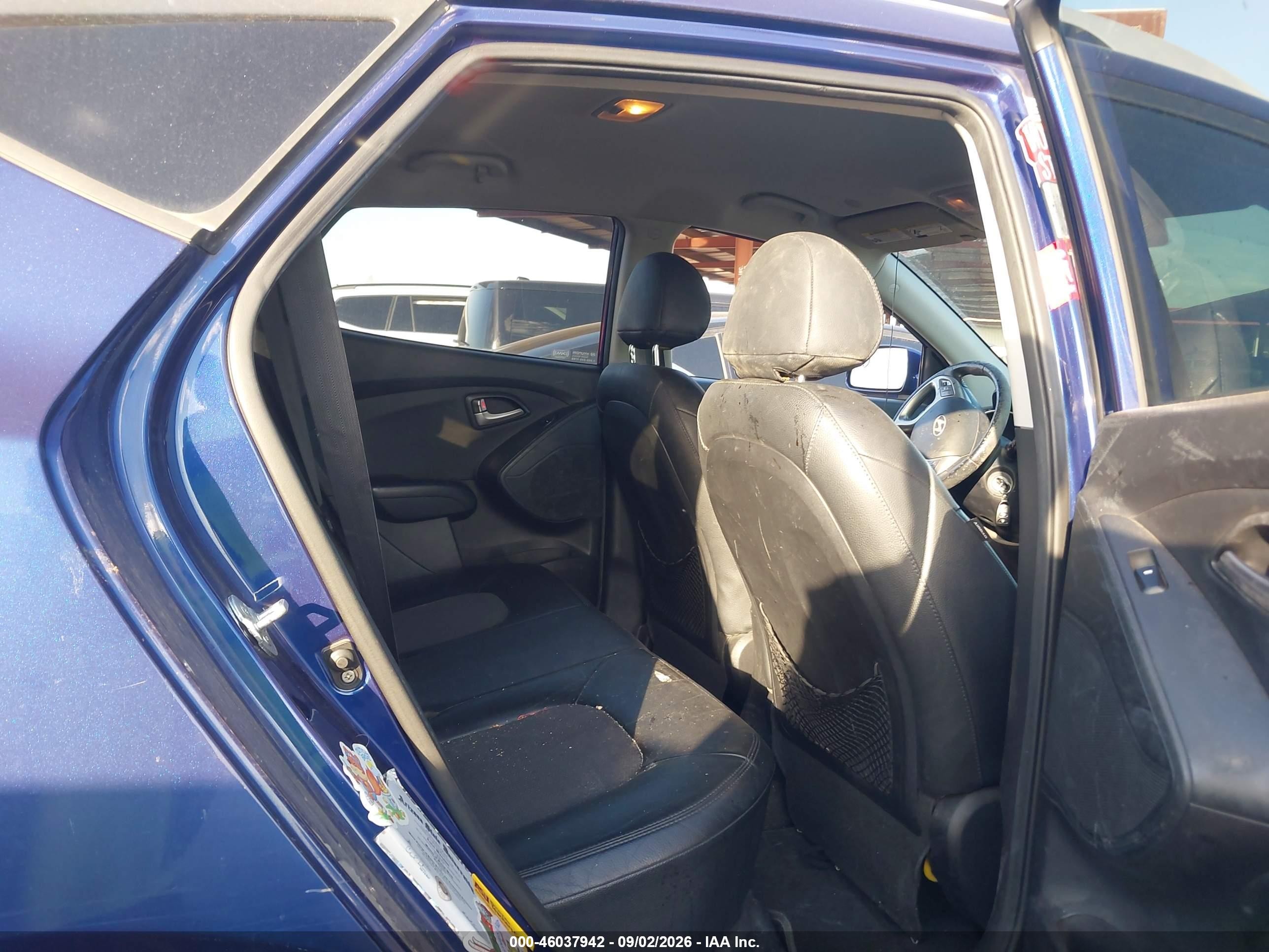 2012 Hyundai Tucson Gls Blue vin: KM8JU3AC1CU459338