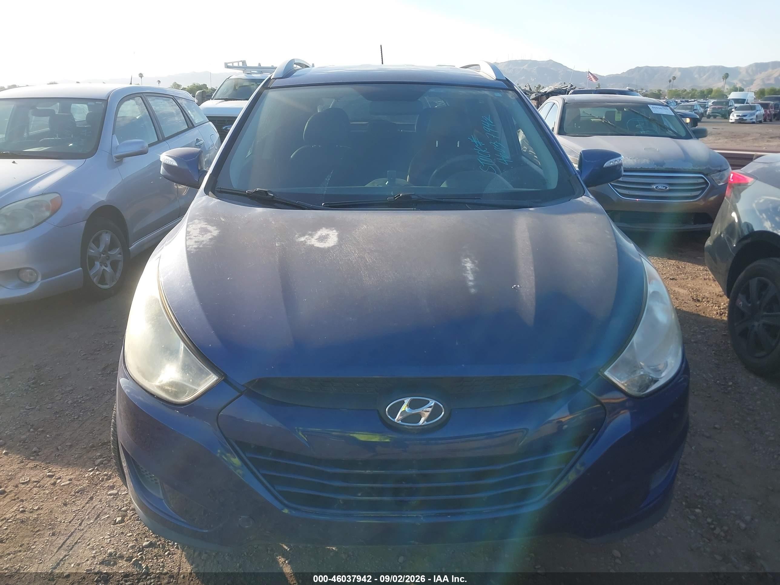 2012 Hyundai Tucson Gls Blue vin: KM8JU3AC1CU459338