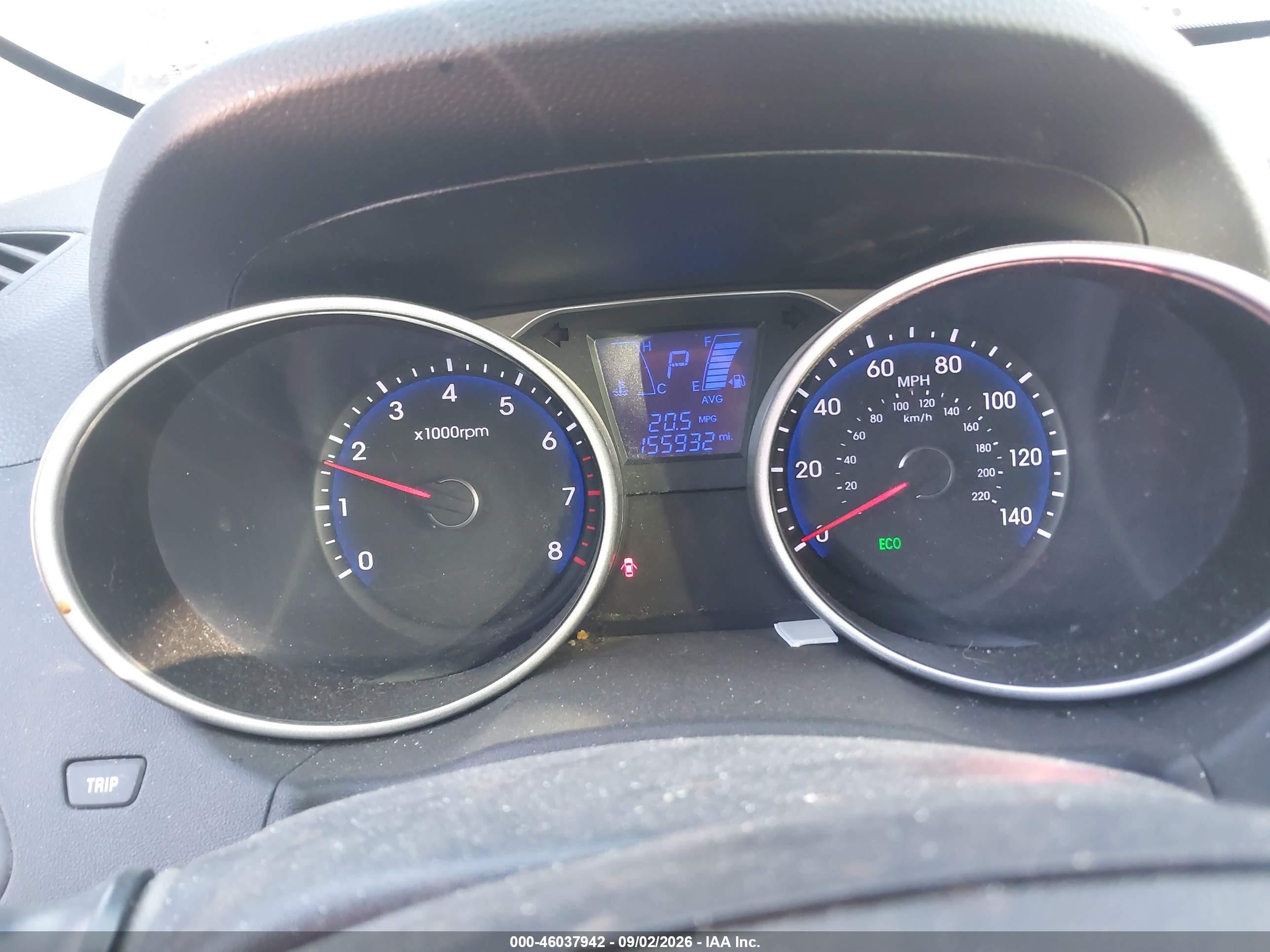 2012 Hyundai Tucson Gls Blue vin: KM8JU3AC1CU459338