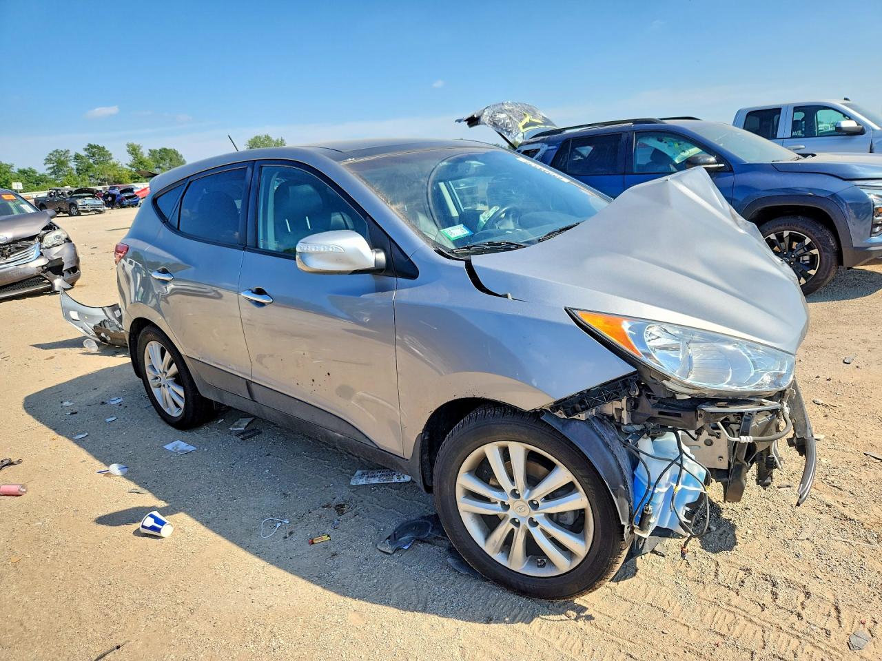 2012 Hyundai Tucson Limited Gray vin: KM8JU3AC1CU467469