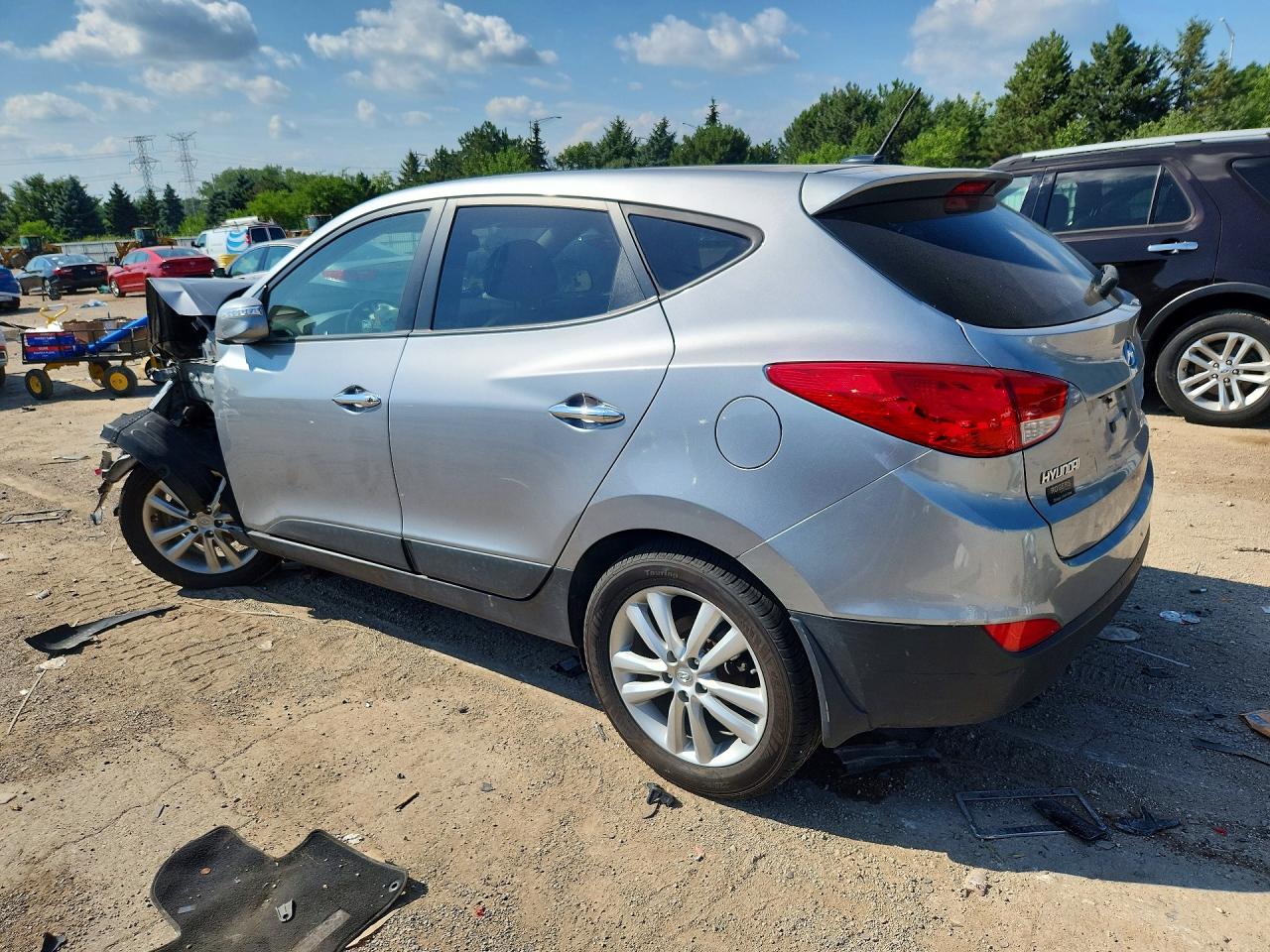 2012 Hyundai Tucson Limited Gray vin: KM8JU3AC1CU467469