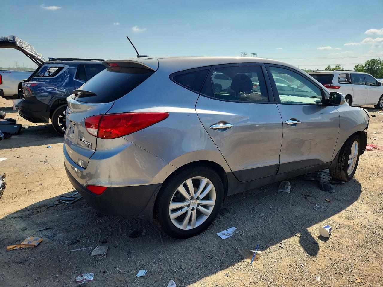 2012 Hyundai Tucson Limited Gray vin: KM8JU3AC1CU467469
