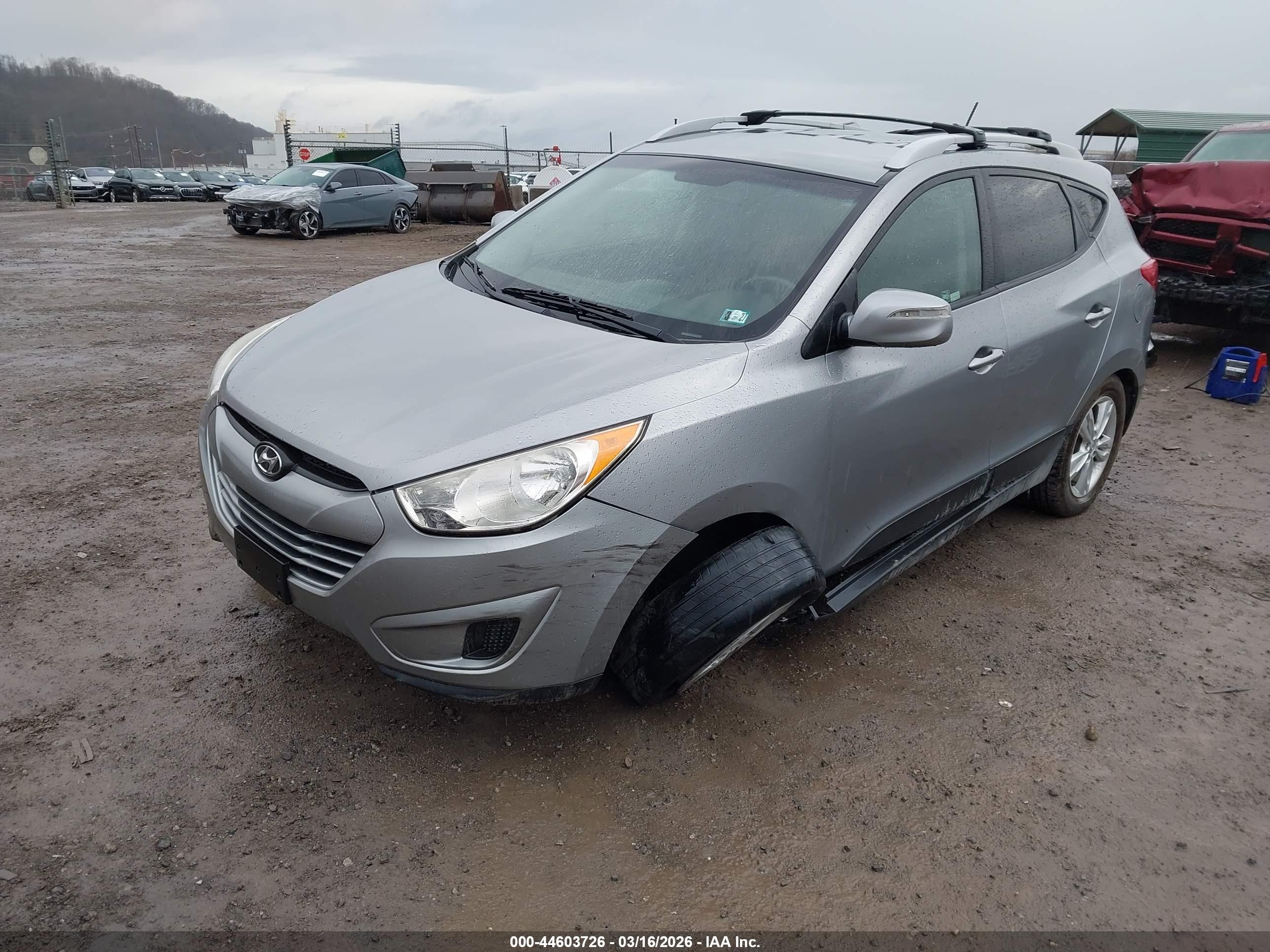 2012 Hyundai Tucson Gls Silver vin: KM8JU3AC1CU473210