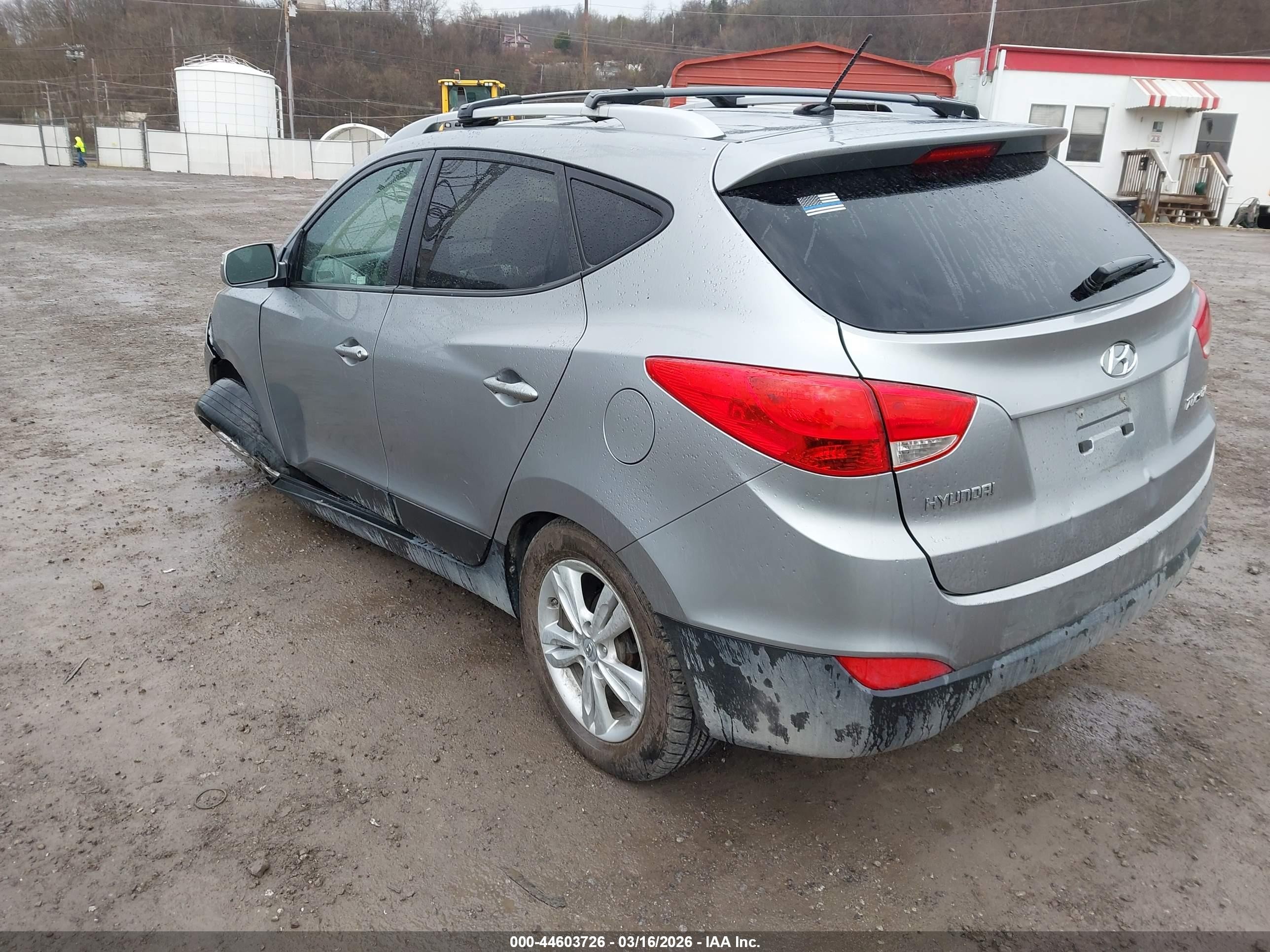 2012 Hyundai Tucson Gls Silver vin: KM8JU3AC1CU473210