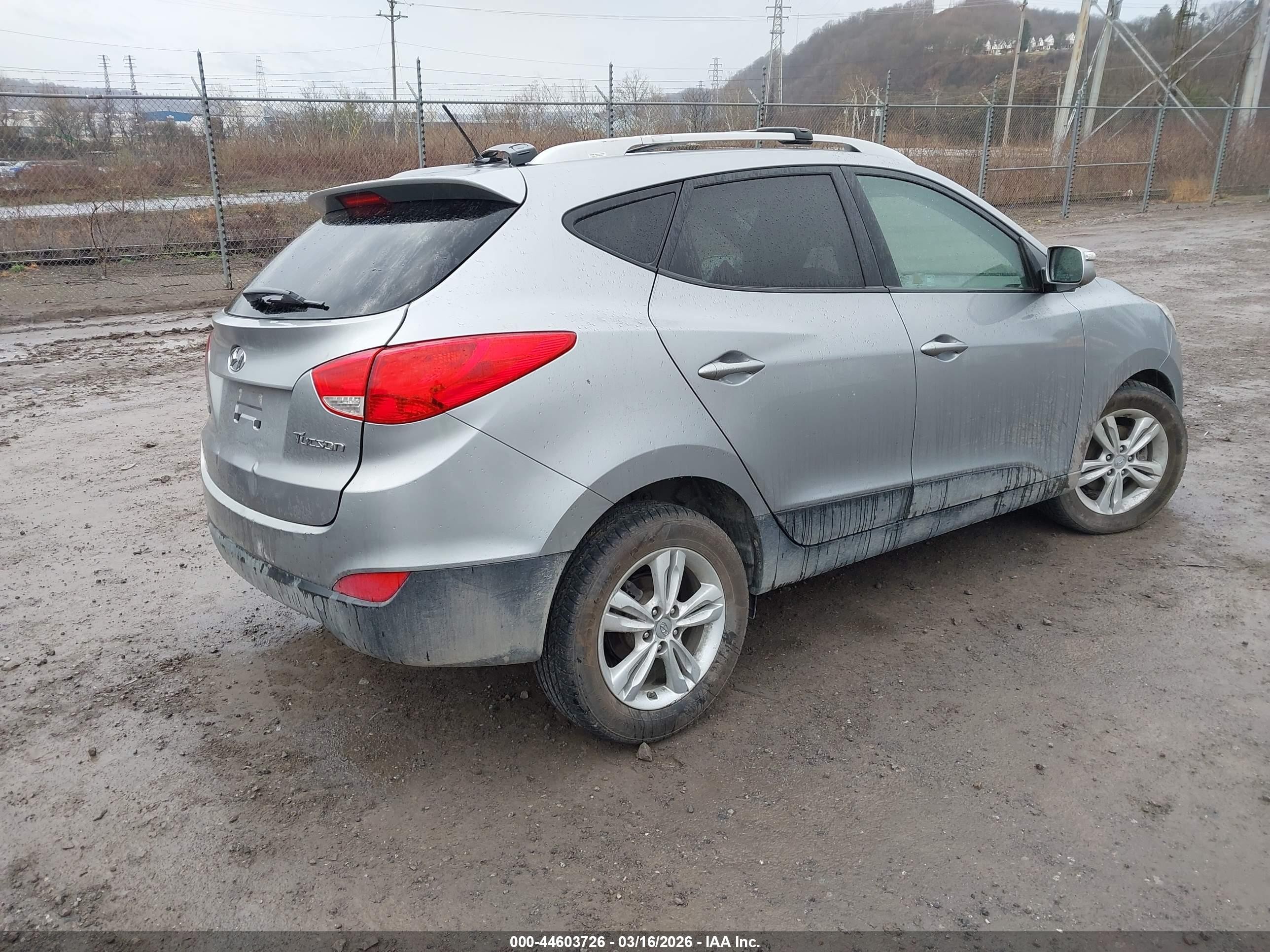 2012 Hyundai Tucson Gls Silver vin: KM8JU3AC1CU473210