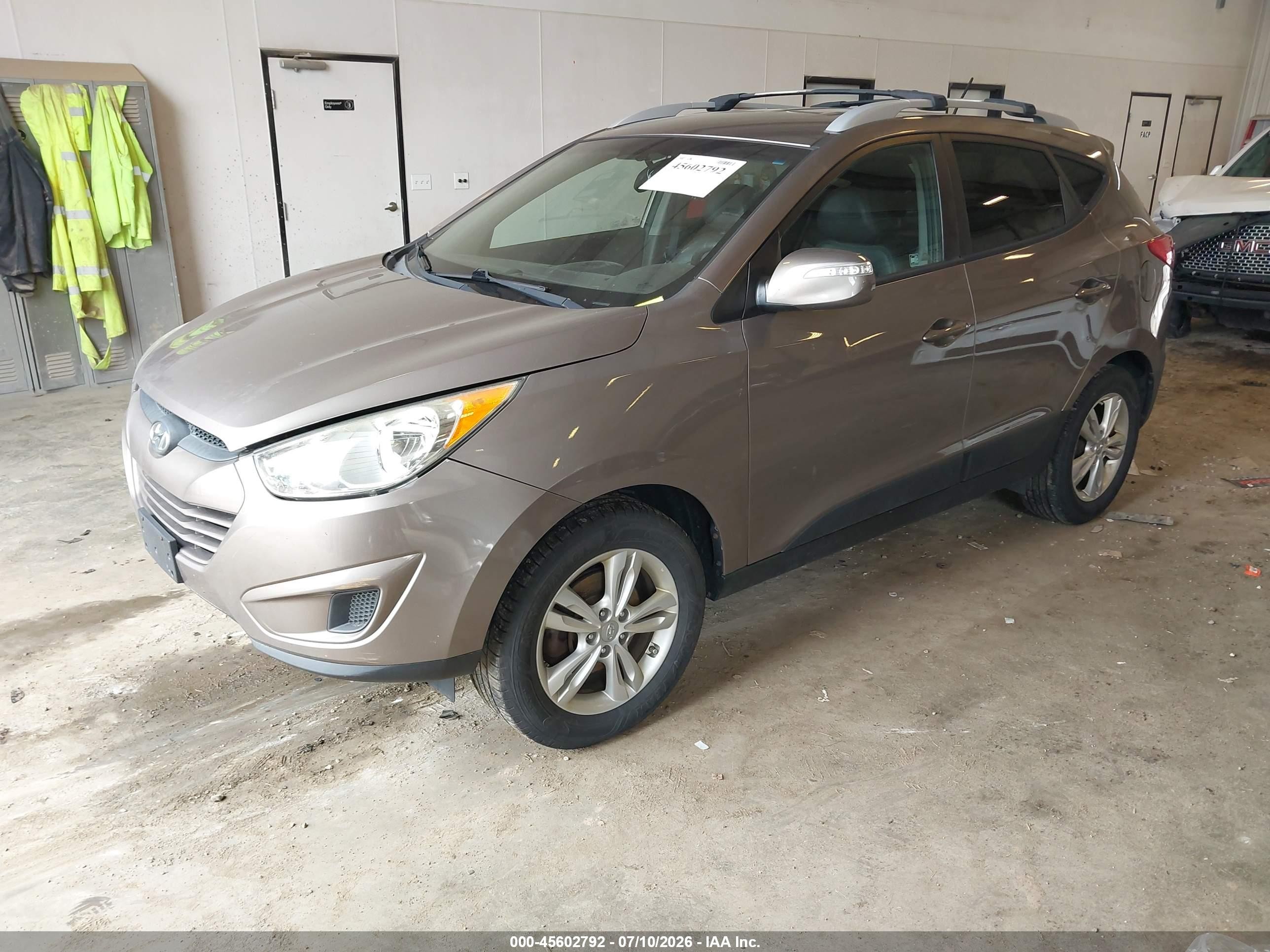 2012 Hyundai Tucson Gls Tan vin: KM8JU3AC1CU487222