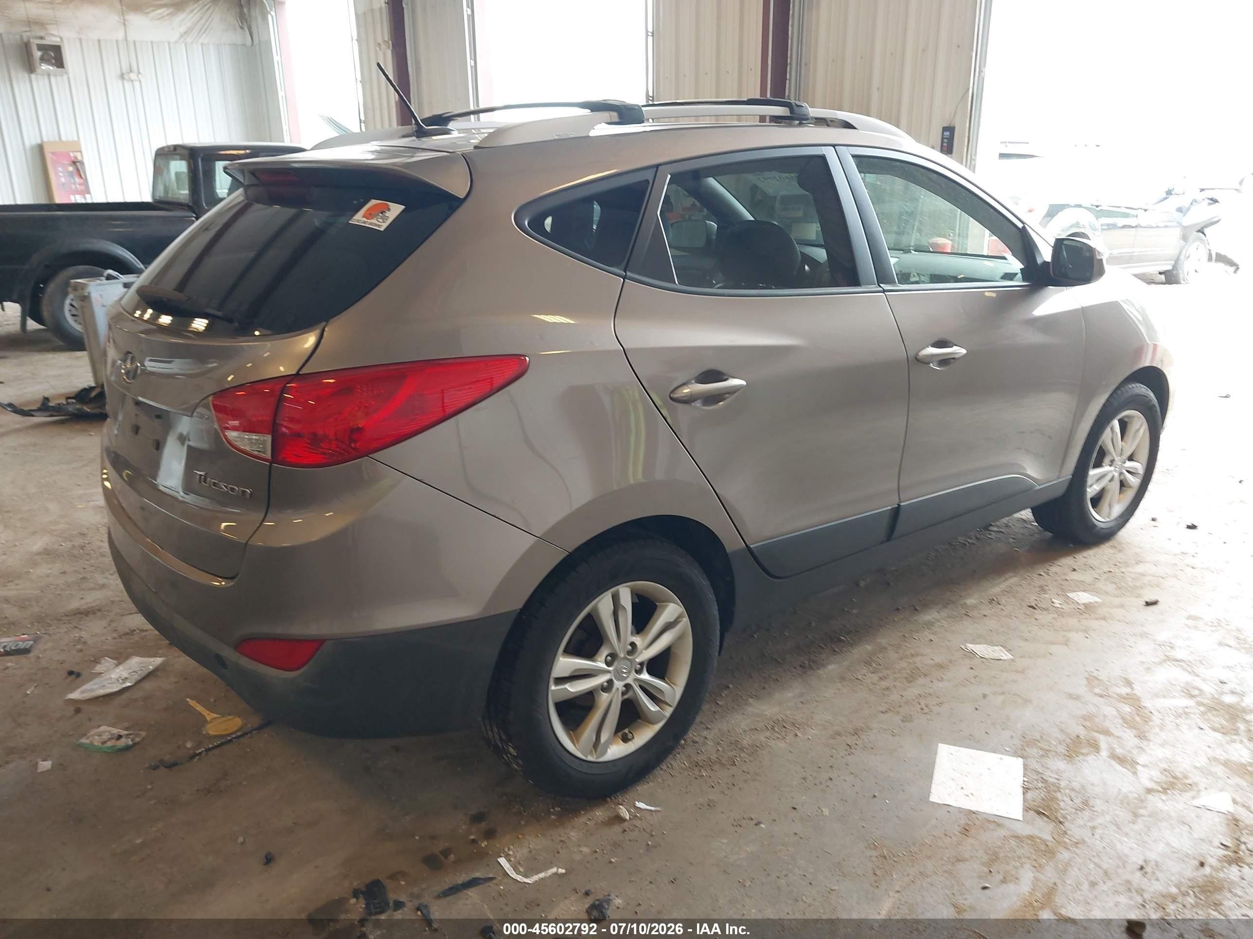 2012 Hyundai Tucson Gls Tan vin: KM8JU3AC1CU487222