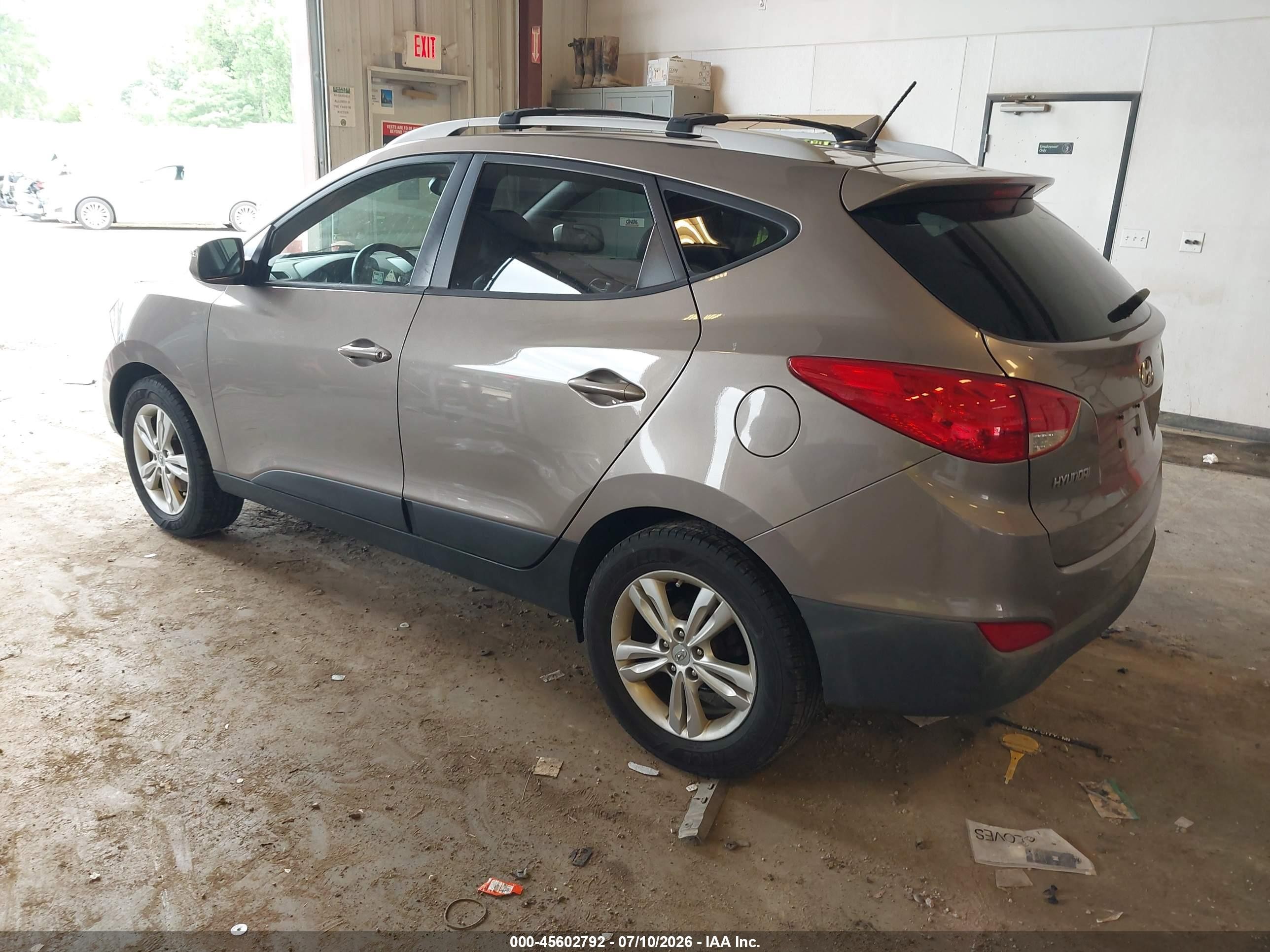 2012 Hyundai Tucson Gls Tan vin: KM8JU3AC1CU487222