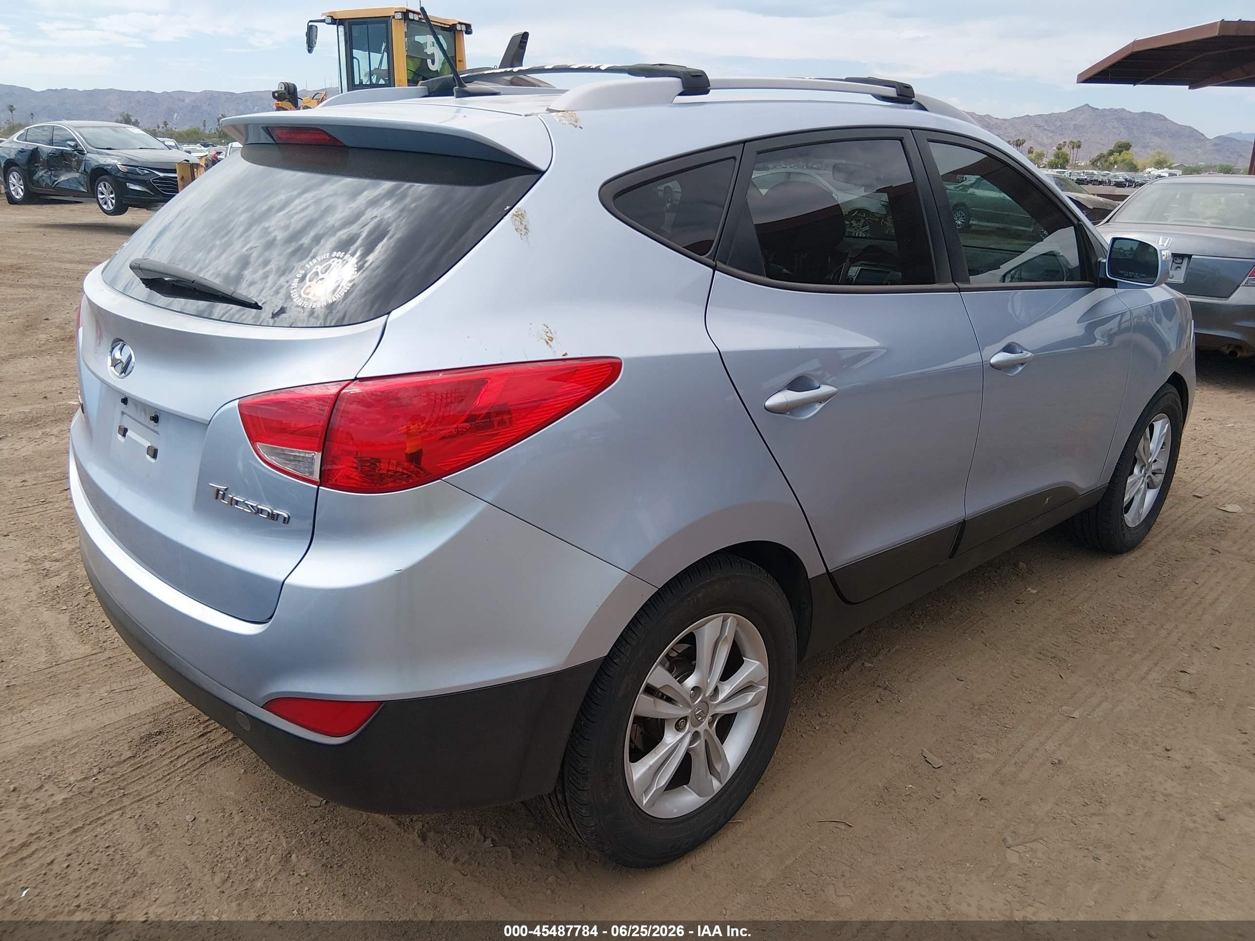 2012 Hyundai Tucson Gls Blue vin: KM8JU3AC1CU511907