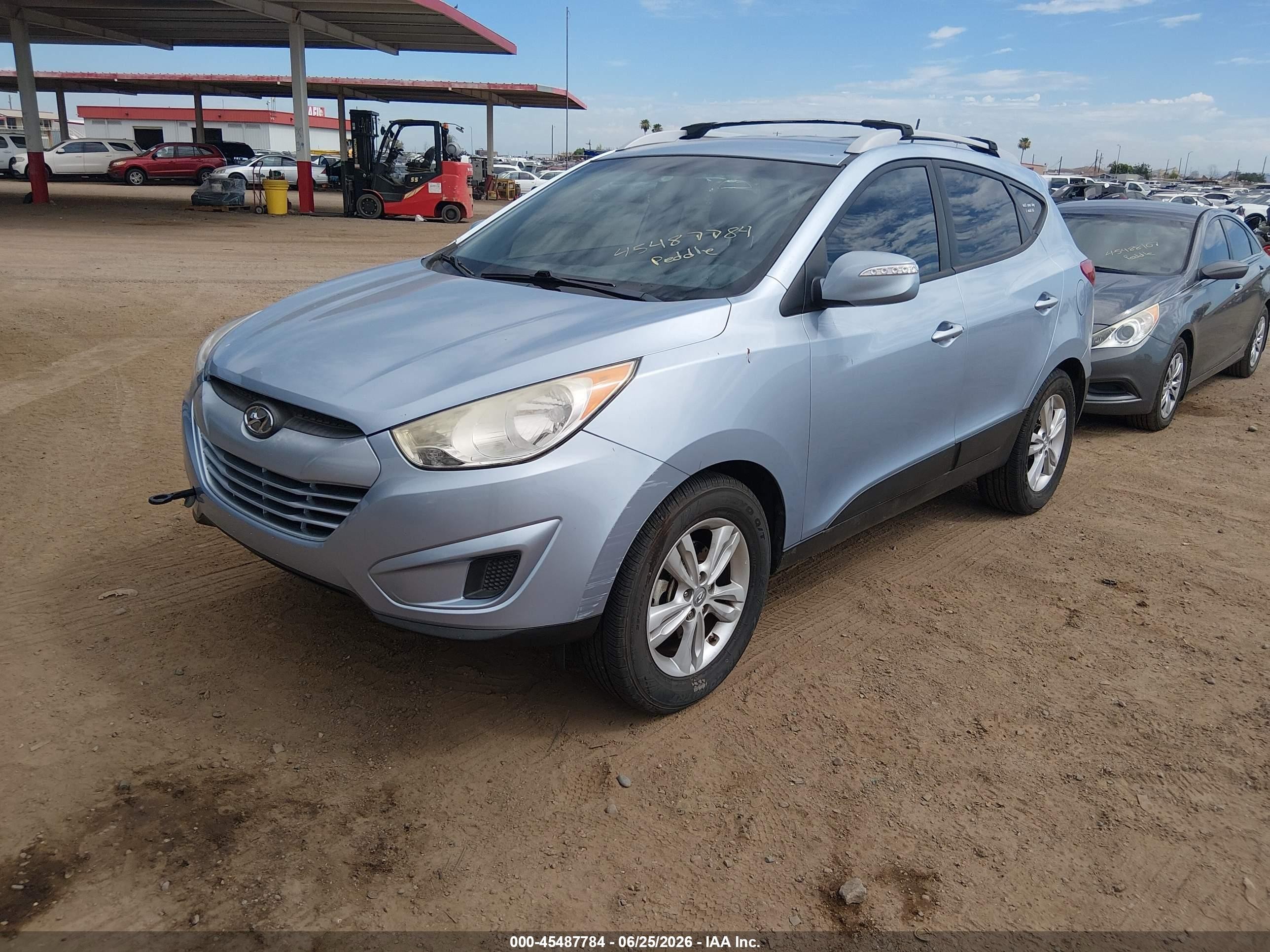 2012 Hyundai Tucson Gls Blue vin: KM8JU3AC1CU511907