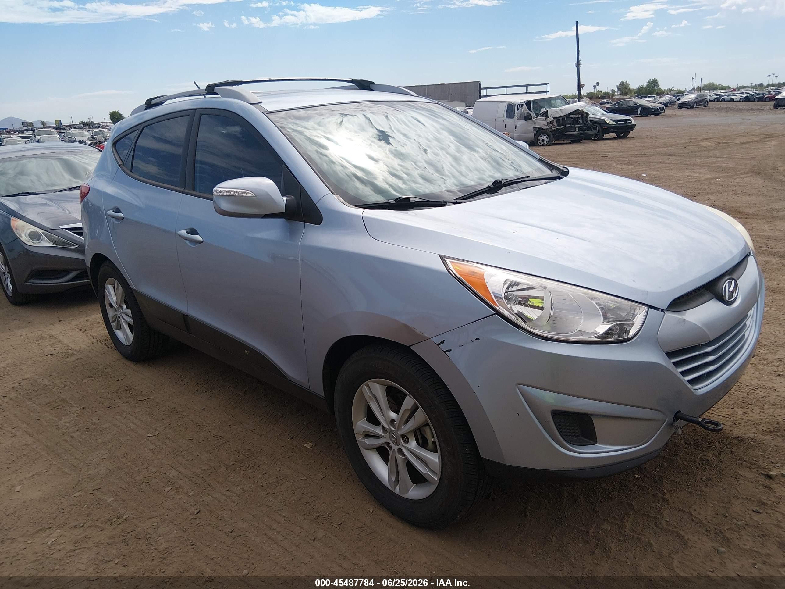2012 Hyundai Tucson Gls Blue vin: KM8JU3AC1CU511907
