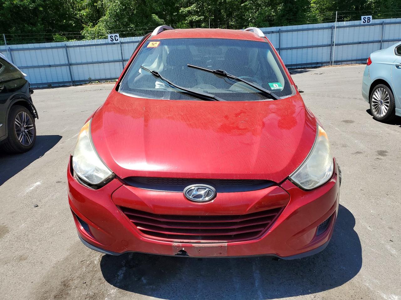 2012 Hyundai Tucson Gls Red vin: KM8JU3AC1CU513091