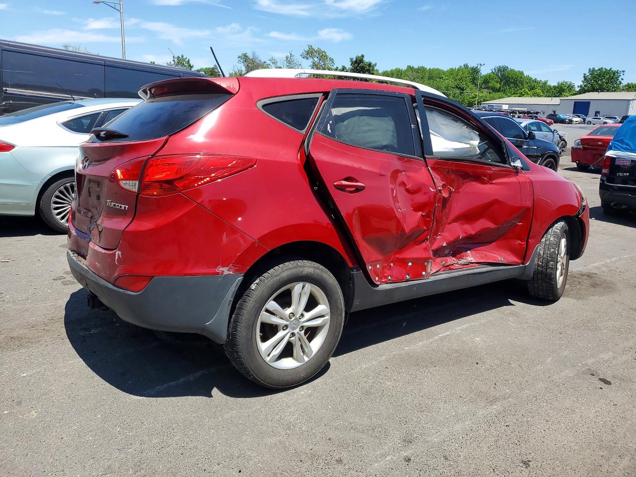 2012 Hyundai Tucson Gls Red vin: KM8JU3AC1CU513091