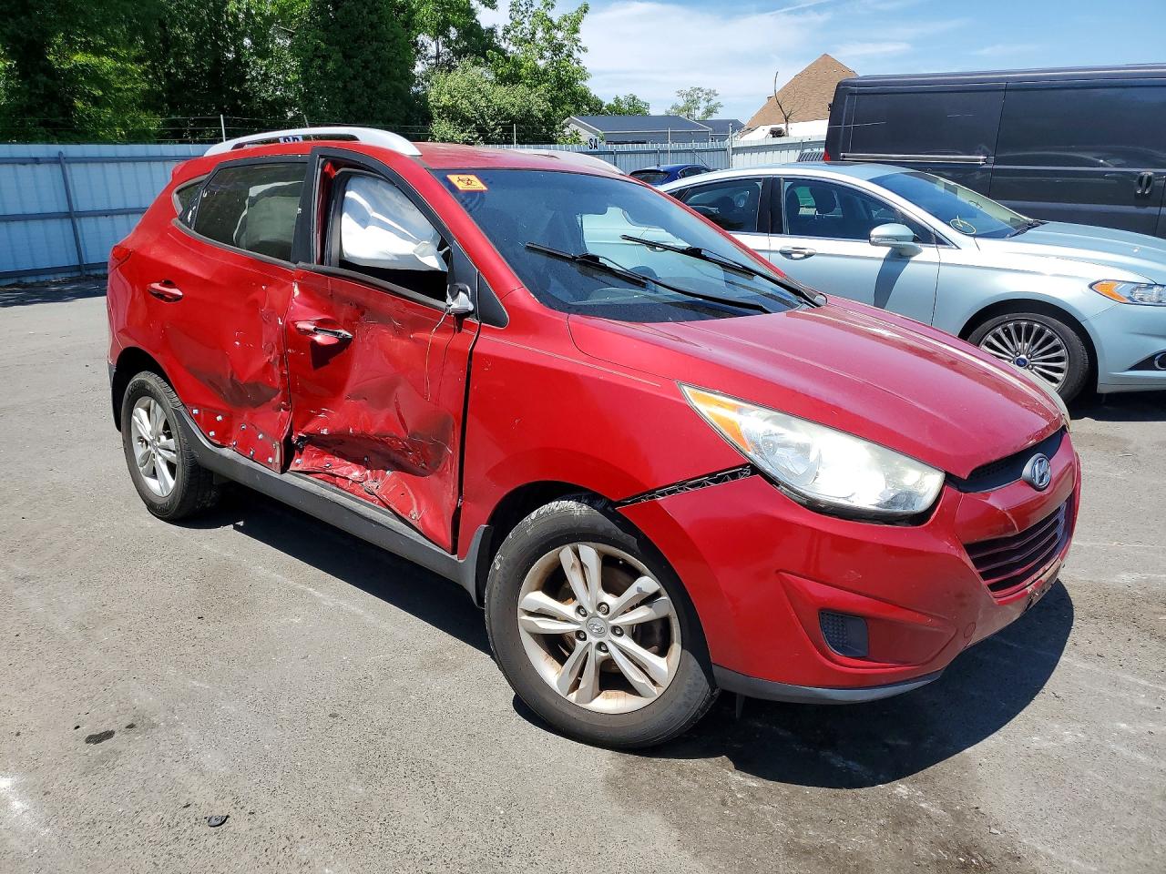 2012 Hyundai Tucson Gls Red vin: KM8JU3AC1CU513091