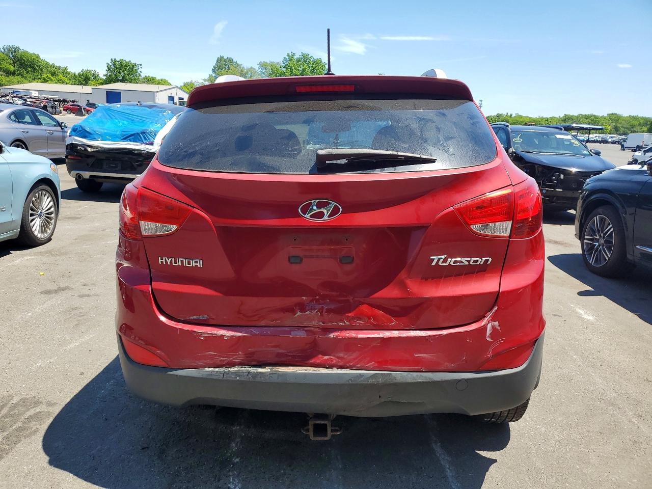 2012 Hyundai Tucson Gls Red vin: KM8JU3AC1CU513091