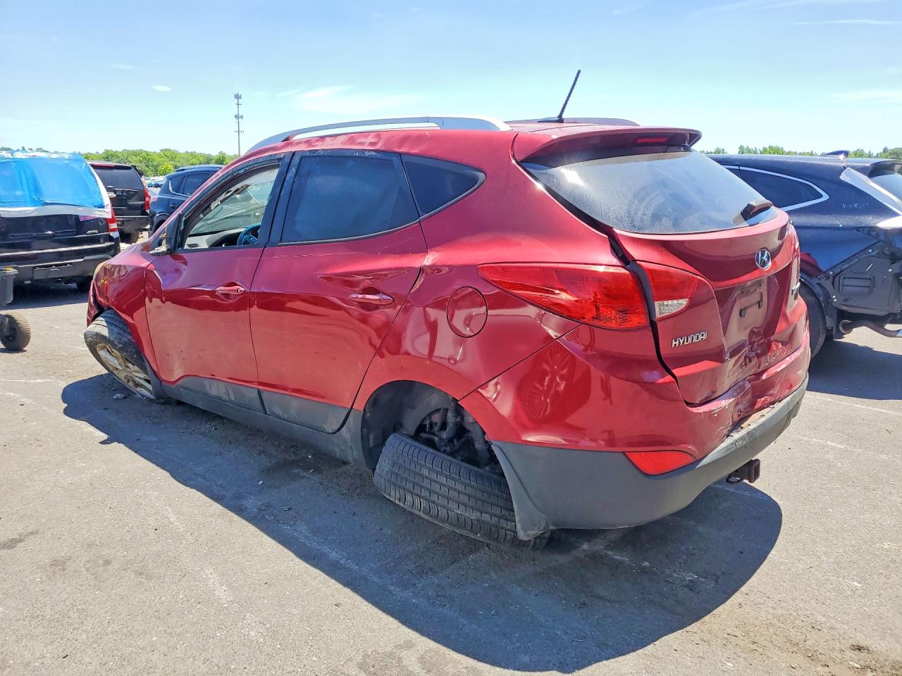 2012 Hyundai Tucson Gls Red vin: KM8JU3AC1CU513091