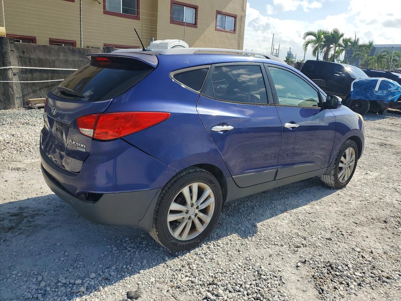 2013 Hyundai Tucson Limited Blue vin: KM8JU3AC1DU548991