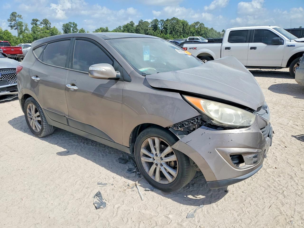 2013 Hyundai Tucson Limited Gray vin: KM8JU3AC1DU556671