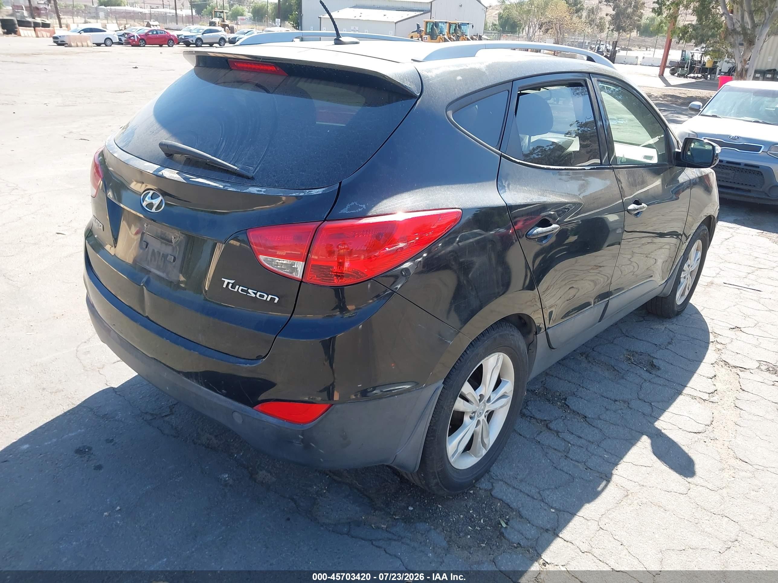 2013 Hyundai Tucson Gls Black vin: KM8JU3AC1DU577083
