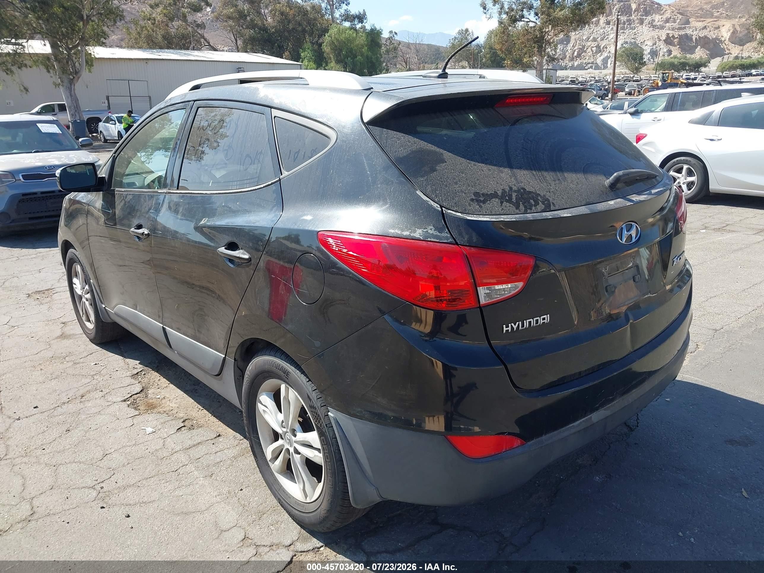 2013 Hyundai Tucson Gls Black vin: KM8JU3AC1DU577083