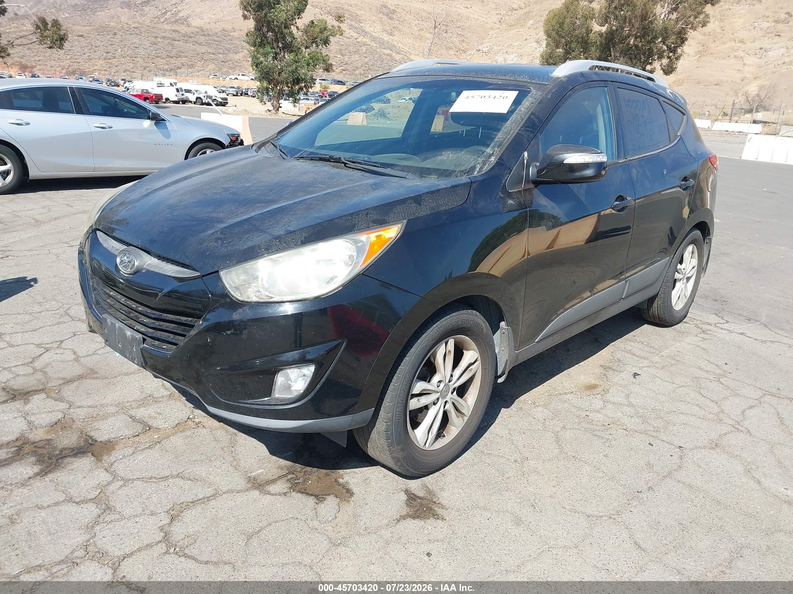 2013 Hyundai Tucson Gls Black vin: KM8JU3AC1DU577083