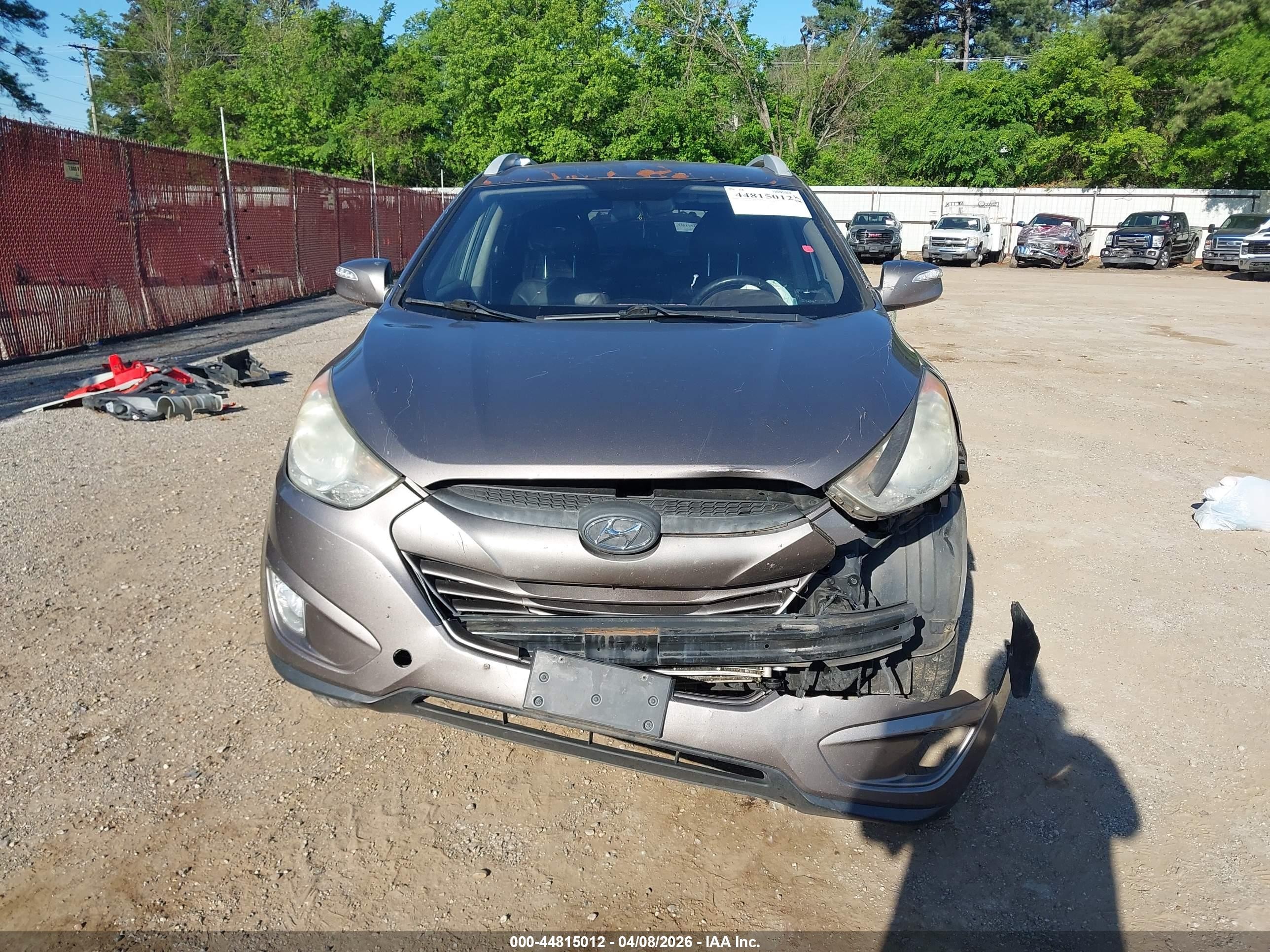 2013 Hyundai Tucson Gls Gray vin: KM8JU3AC1DU579092