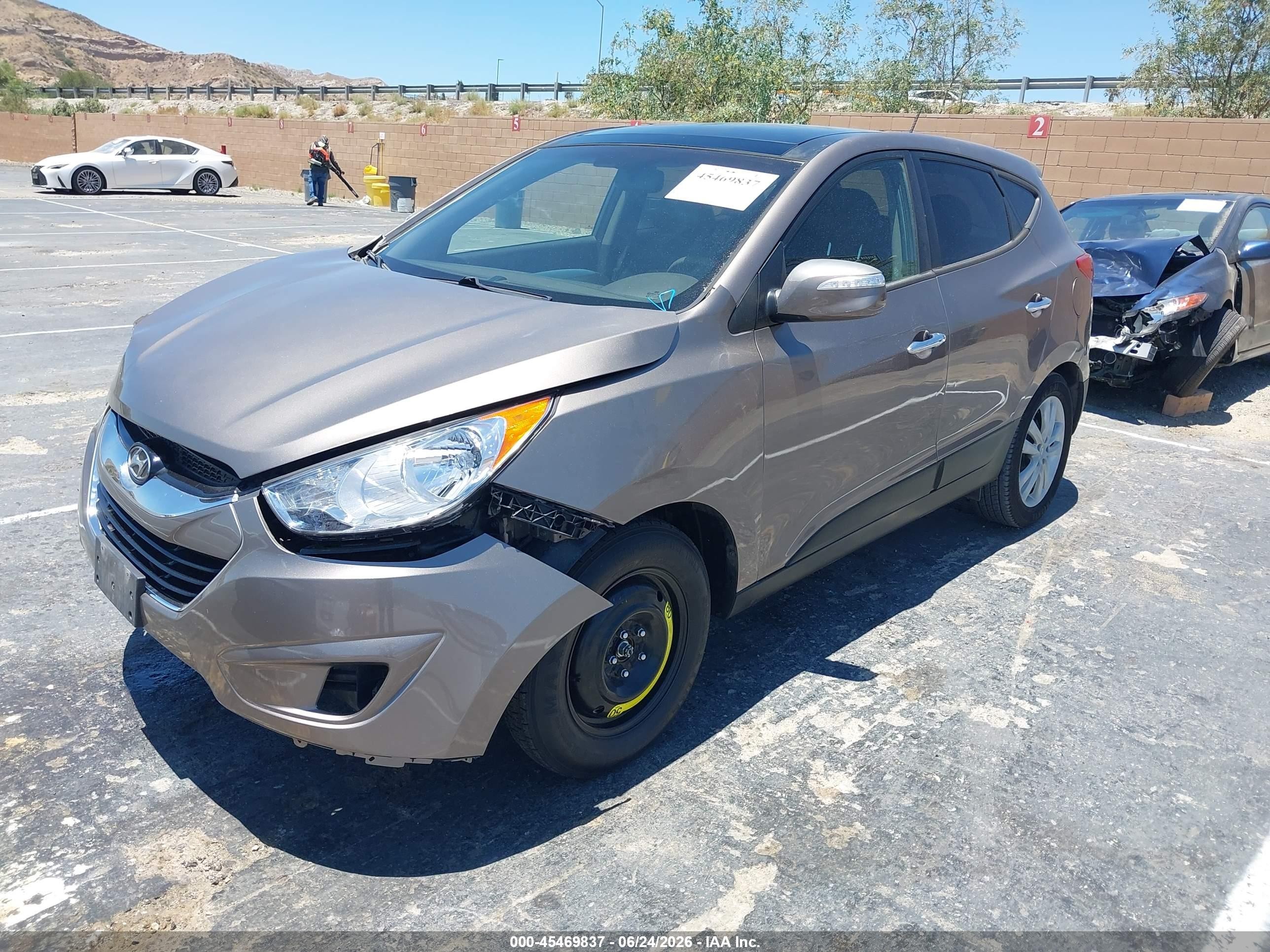 2013 Hyundai Tucson Limited Beige vin: KM8JU3AC1DU616934