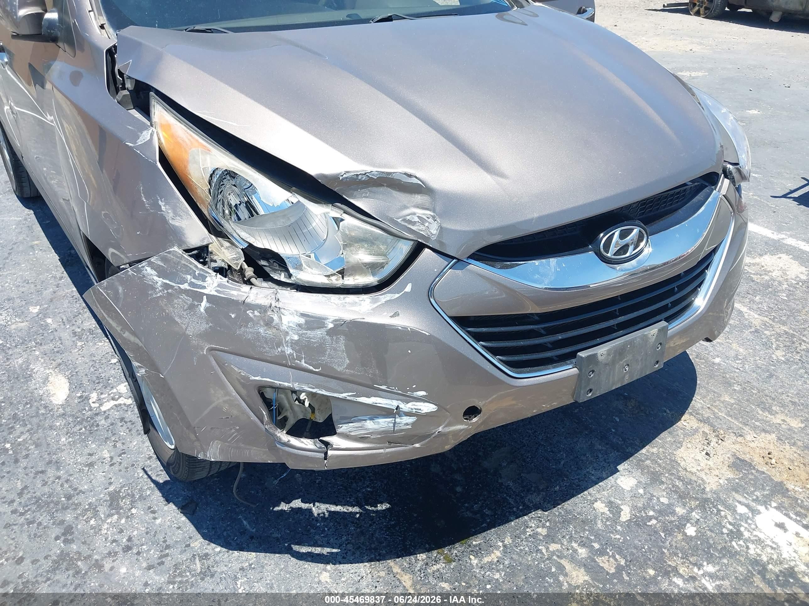 2013 Hyundai Tucson Limited Beige vin: KM8JU3AC1DU616934