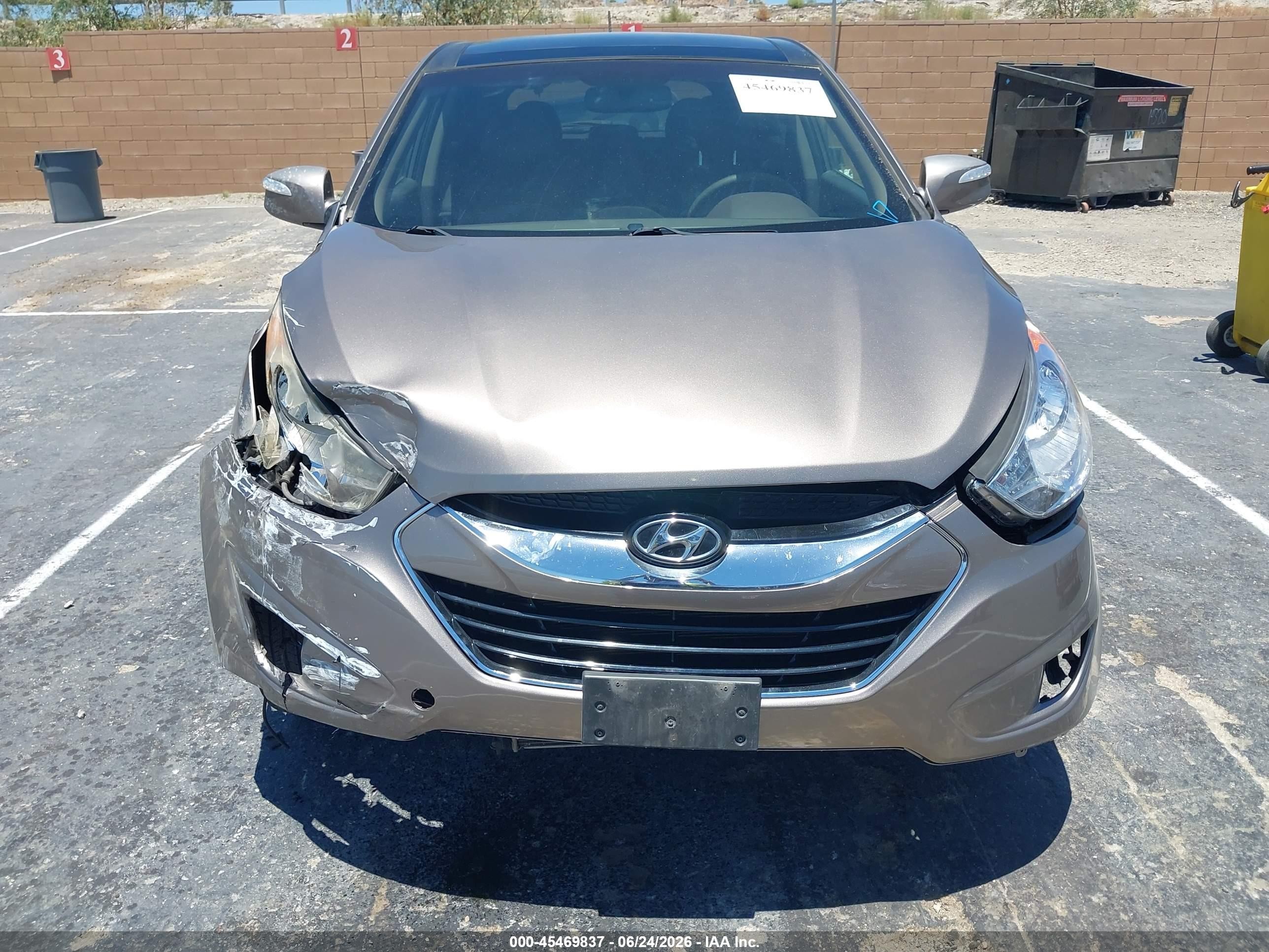 2013 Hyundai Tucson Limited Beige vin: KM8JU3AC1DU616934