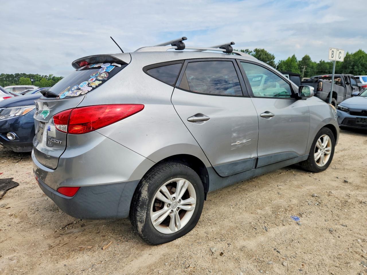2013 Hyundai Tucson Gls Gray vin: KM8JU3AC1DU639517
