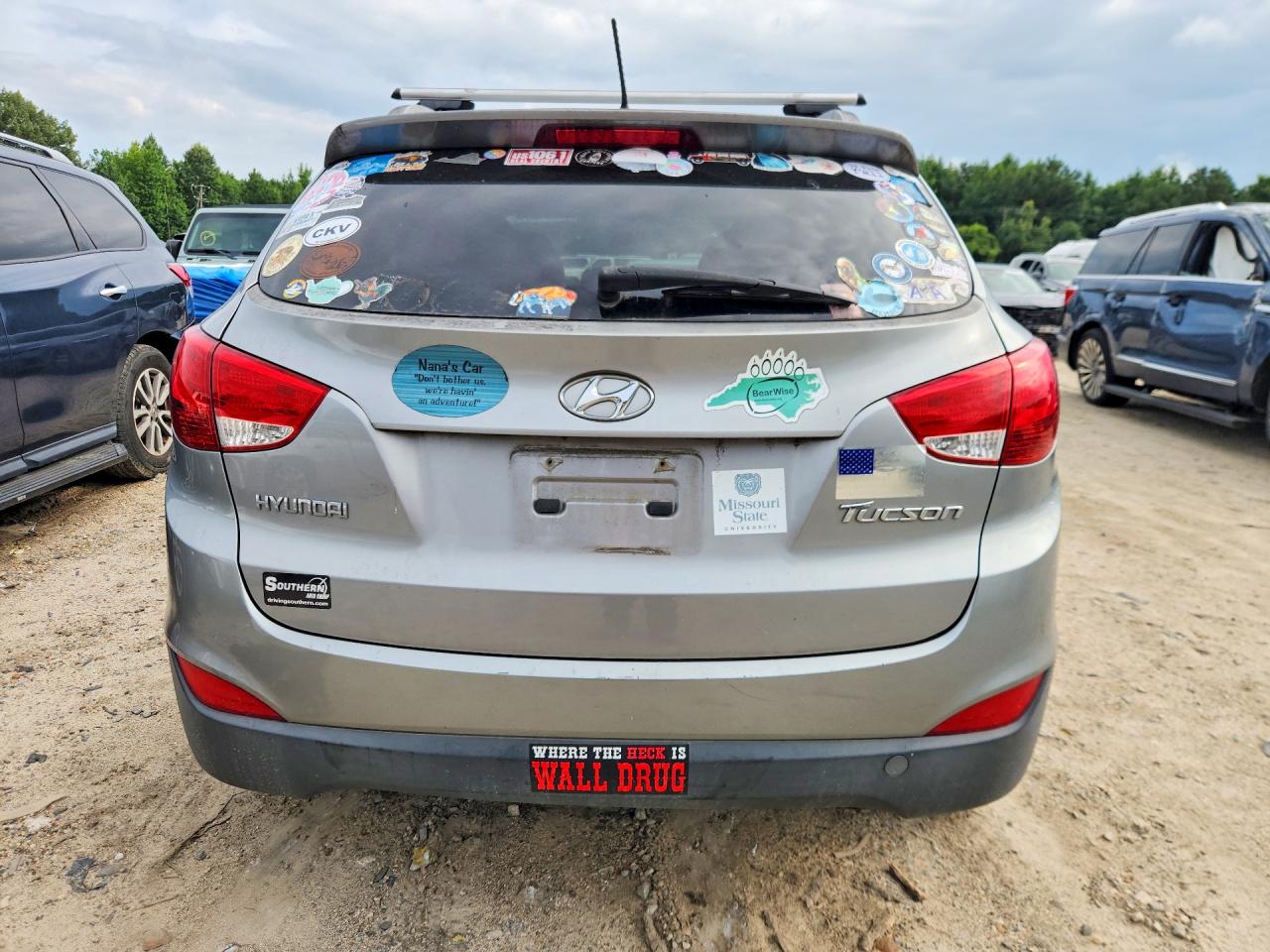 2013 Hyundai Tucson Gls Gray vin: KM8JU3AC1DU639517