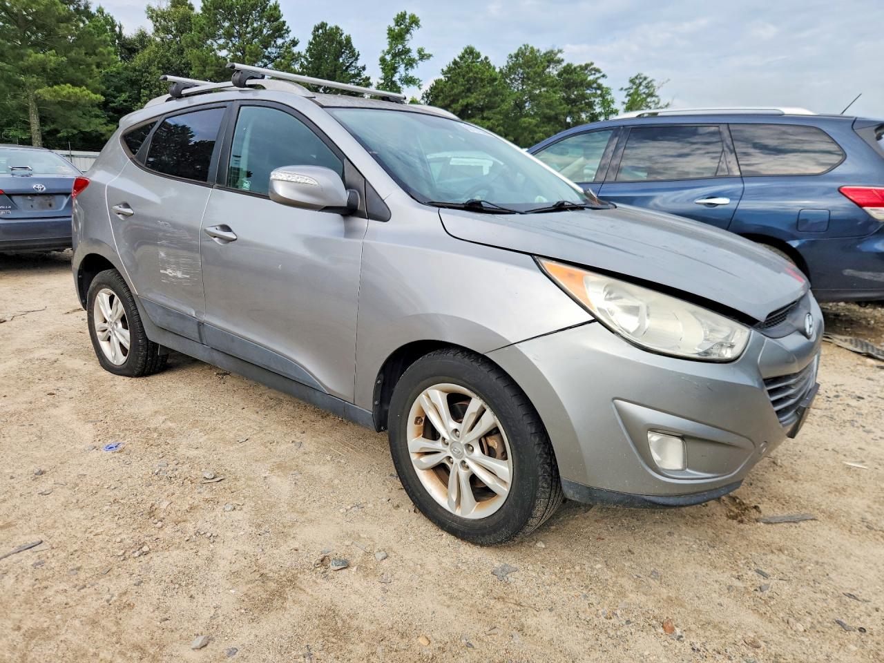 2013 Hyundai Tucson Gls Gray vin: KM8JU3AC1DU639517