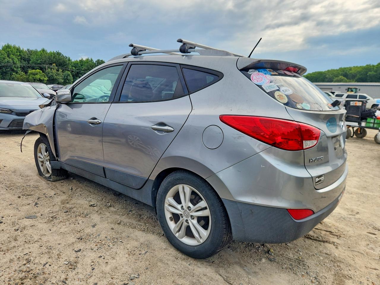 2013 Hyundai Tucson Gls Gray vin: KM8JU3AC1DU639517