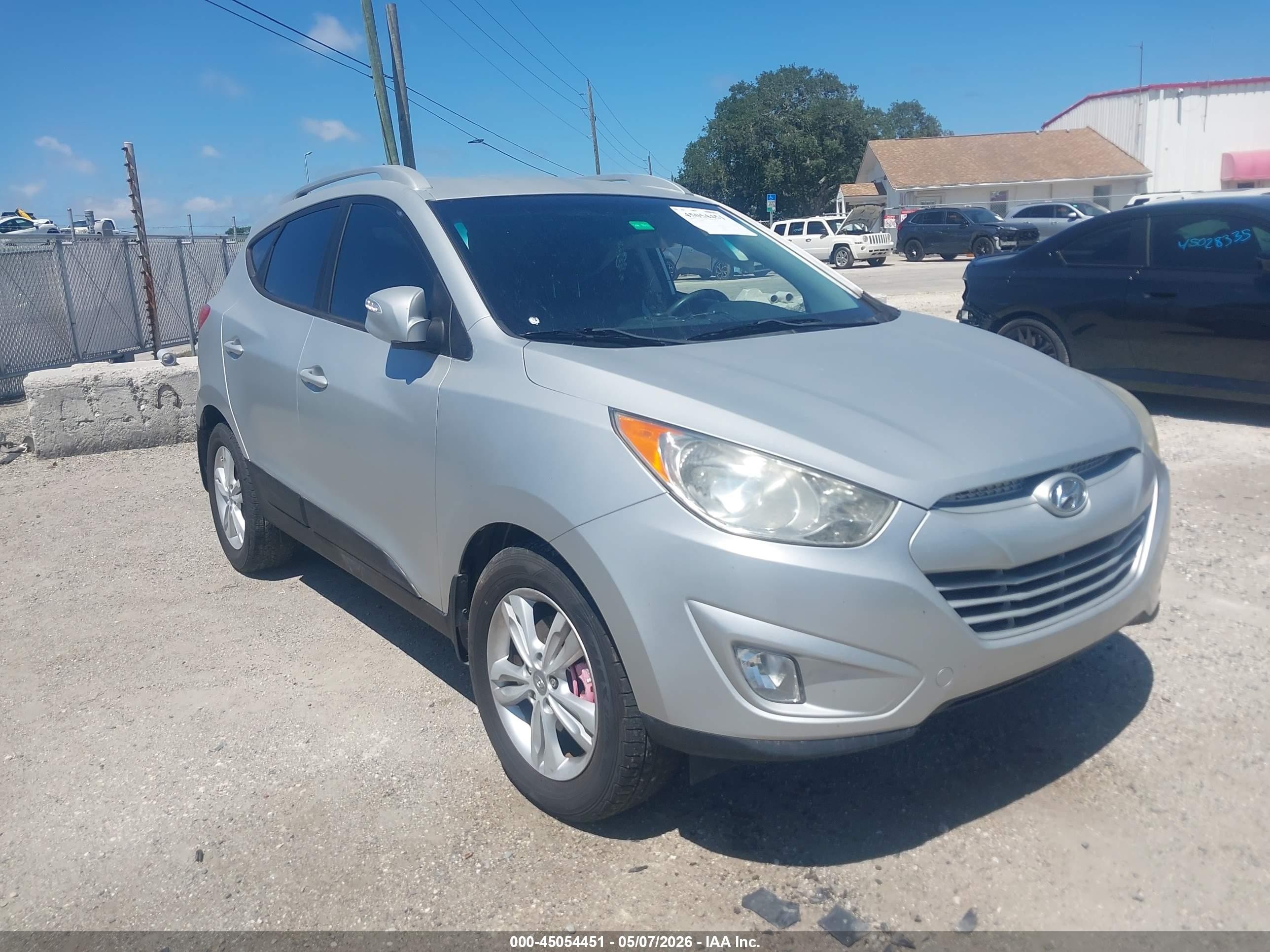 2013 Hyundai Tucson Gls Silver vin: KM8JU3AC1DU645379