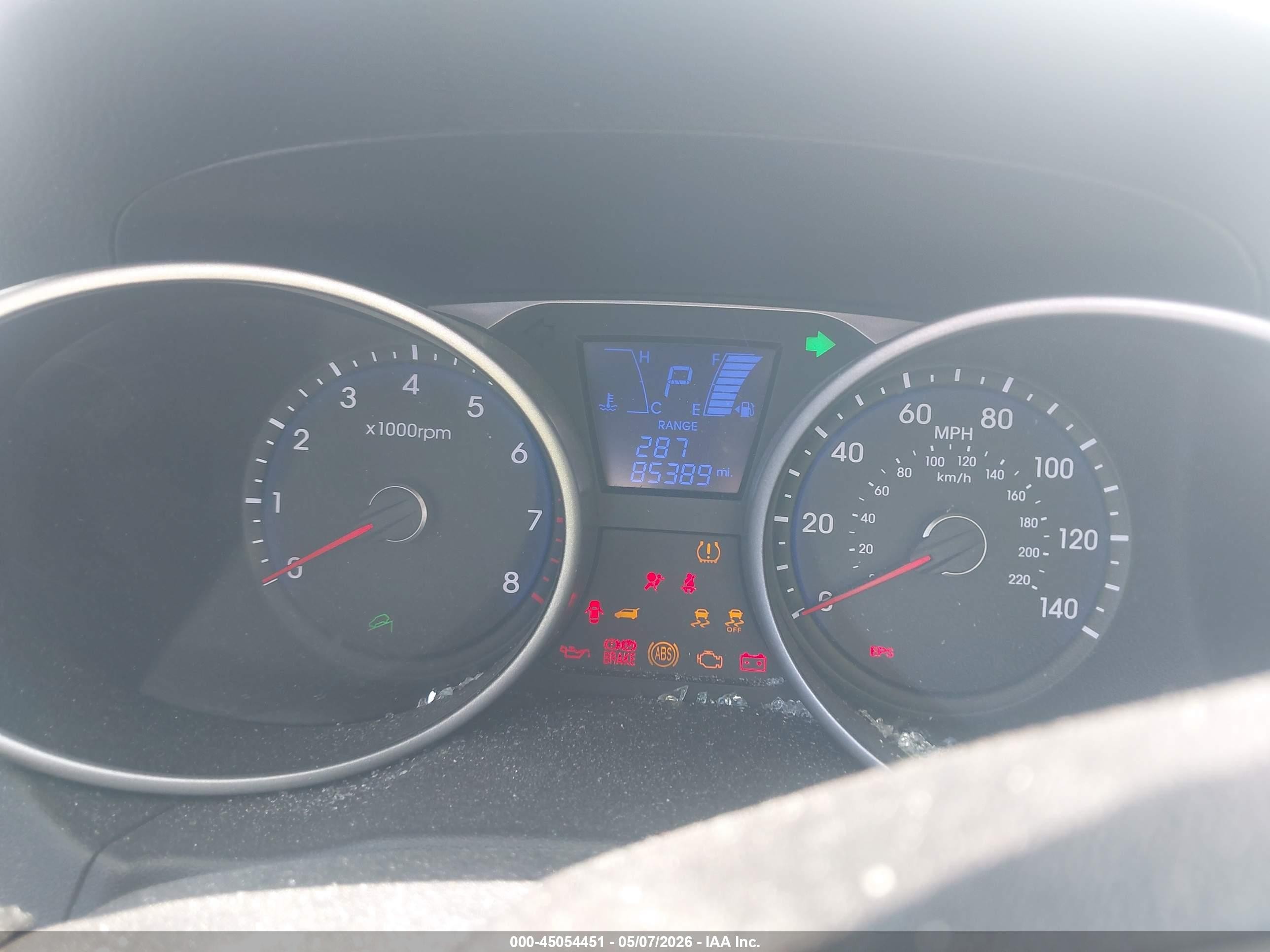 2013 Hyundai Tucson Gls Серебряный vin: KM8JU3AC1DU645379